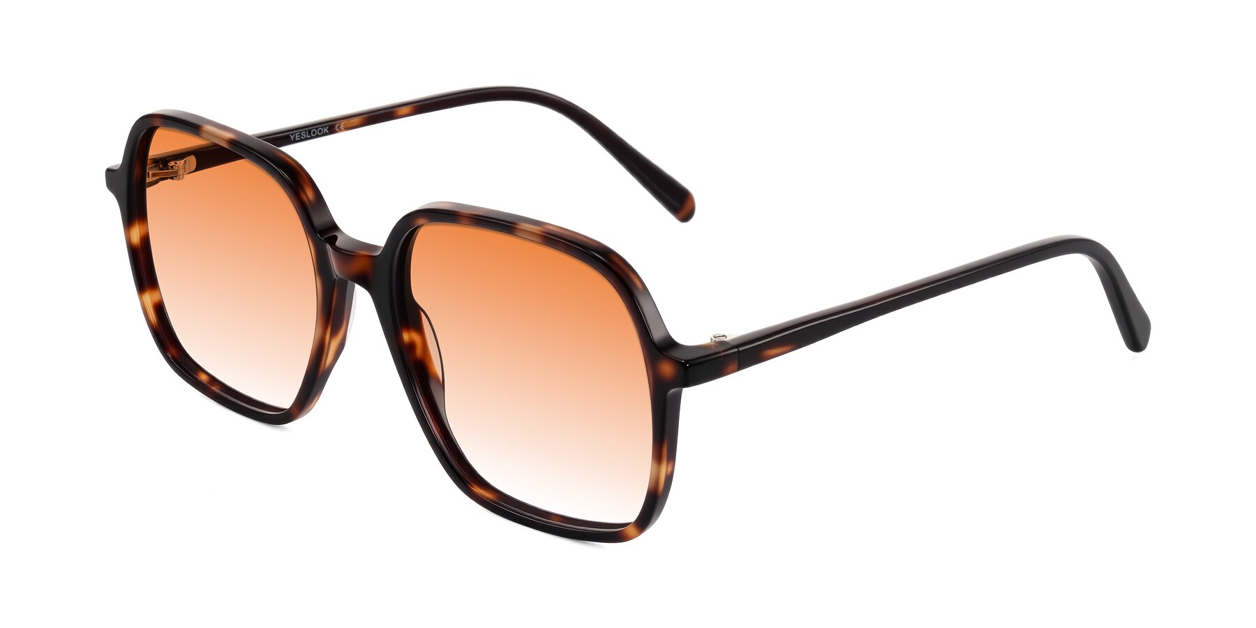 Angle of O'malley in Tortoise with Orange Gradient Lenses