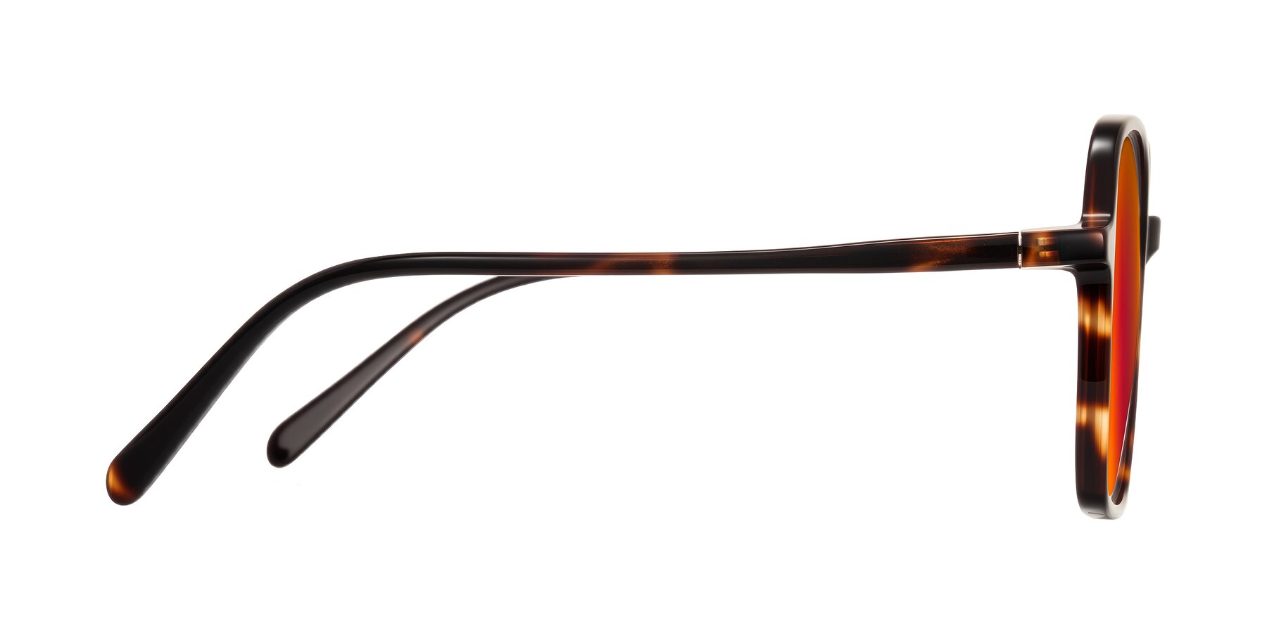 Side of O'malley in Tortoise with Red Gold Mirrored Lenses