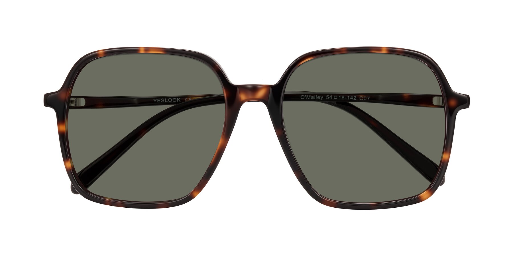 Folded Front of O'malley in Tortoise with Gray Polarized Lenses