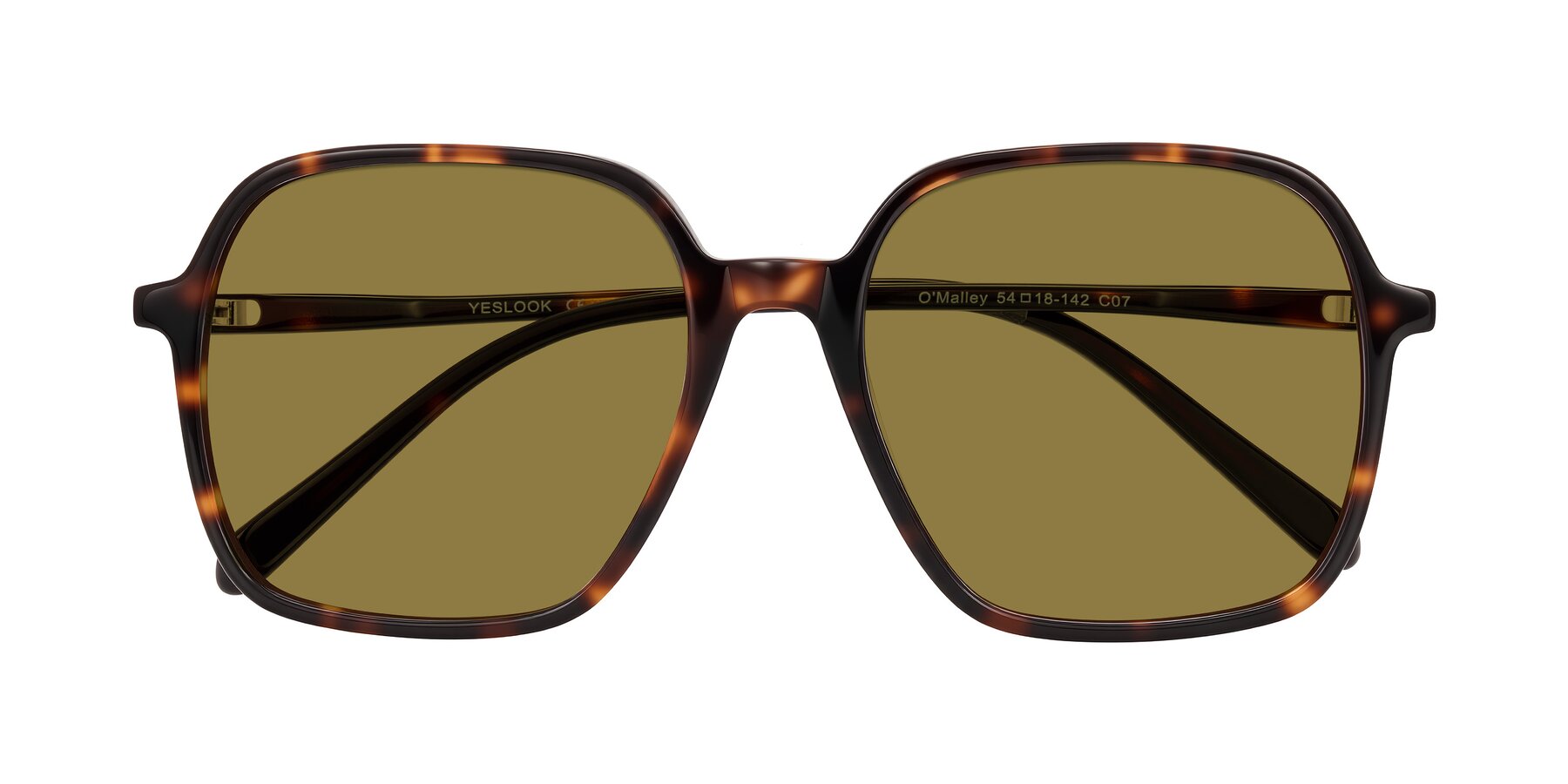 Folded Front of O'malley in Tortoise with Brown Polarized Lenses