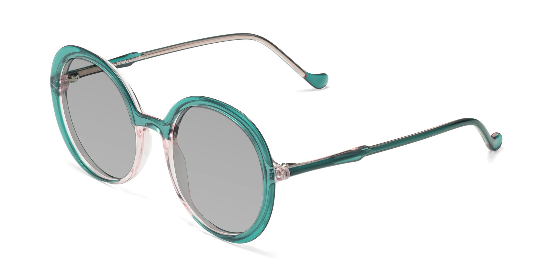 Angle of 1471 in Green with Light Gray Tinted Lenses