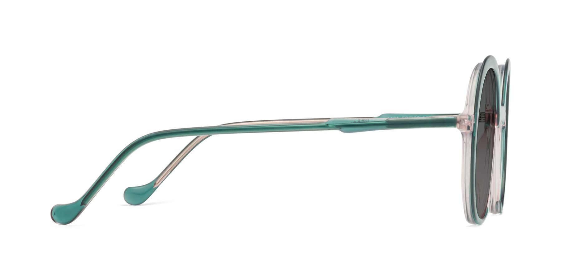 Side of 1471 in Green with Medium Gray Tinted Lenses