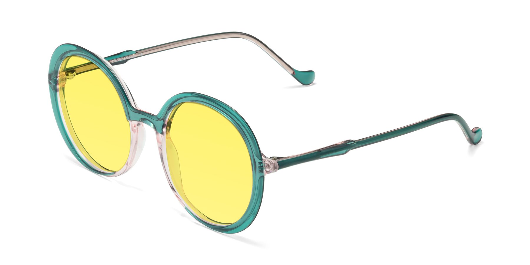 Angle of 1471 in Green with Medium Yellow Tinted Lenses