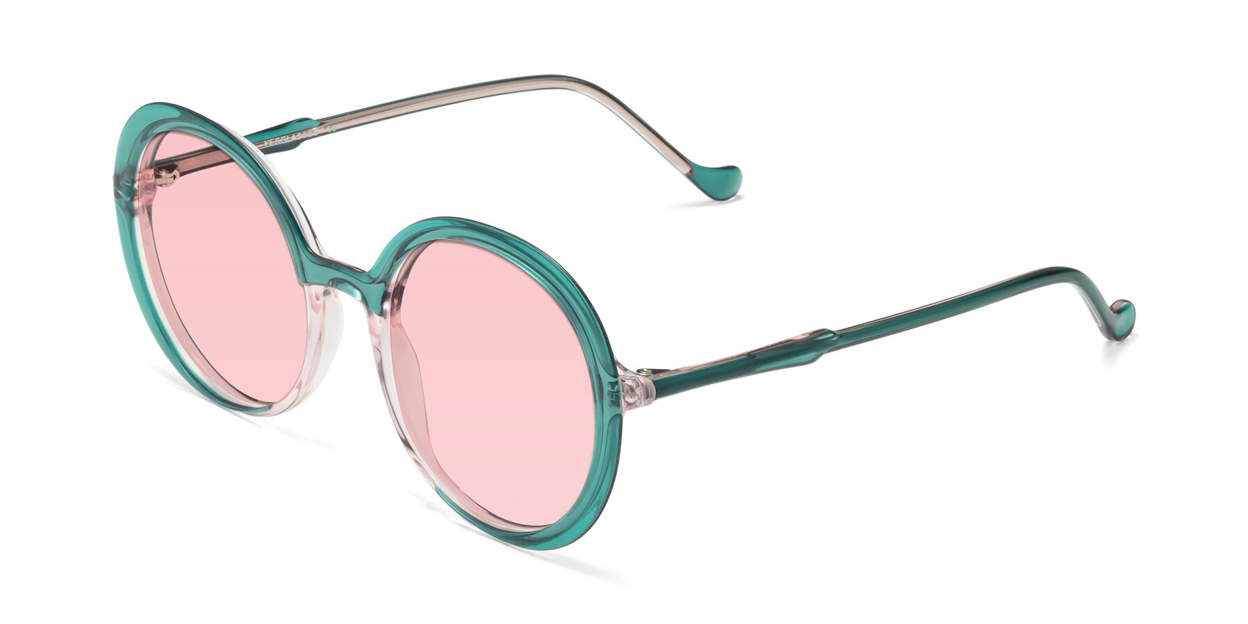 Angle of 1471 in Green with Light Garnet Tinted Lenses