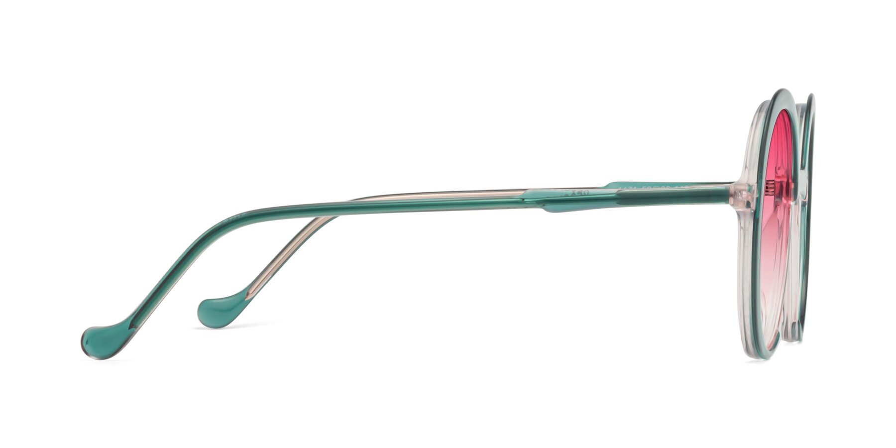 Side of 1471 in Green with Pink Gradient Lenses