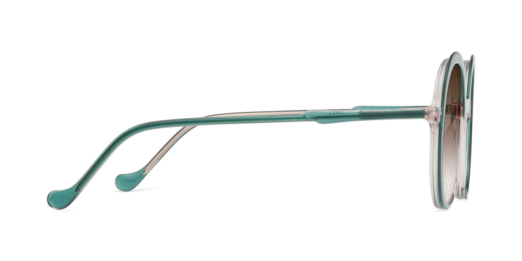 Side of 1471 in Green with Brown Gradient Lenses
