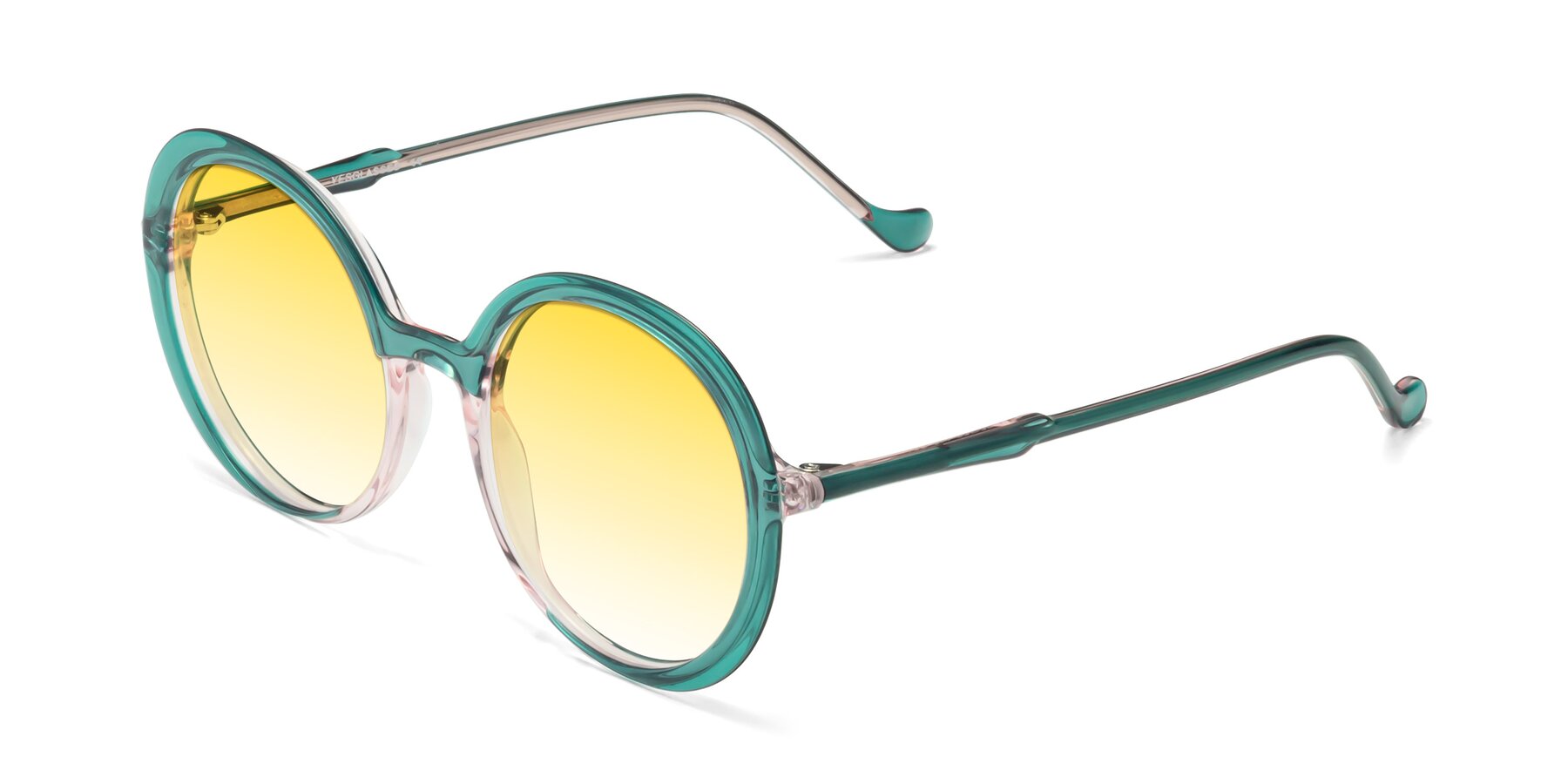 Angle of 1471 in Green with Yellow Gradient Lenses