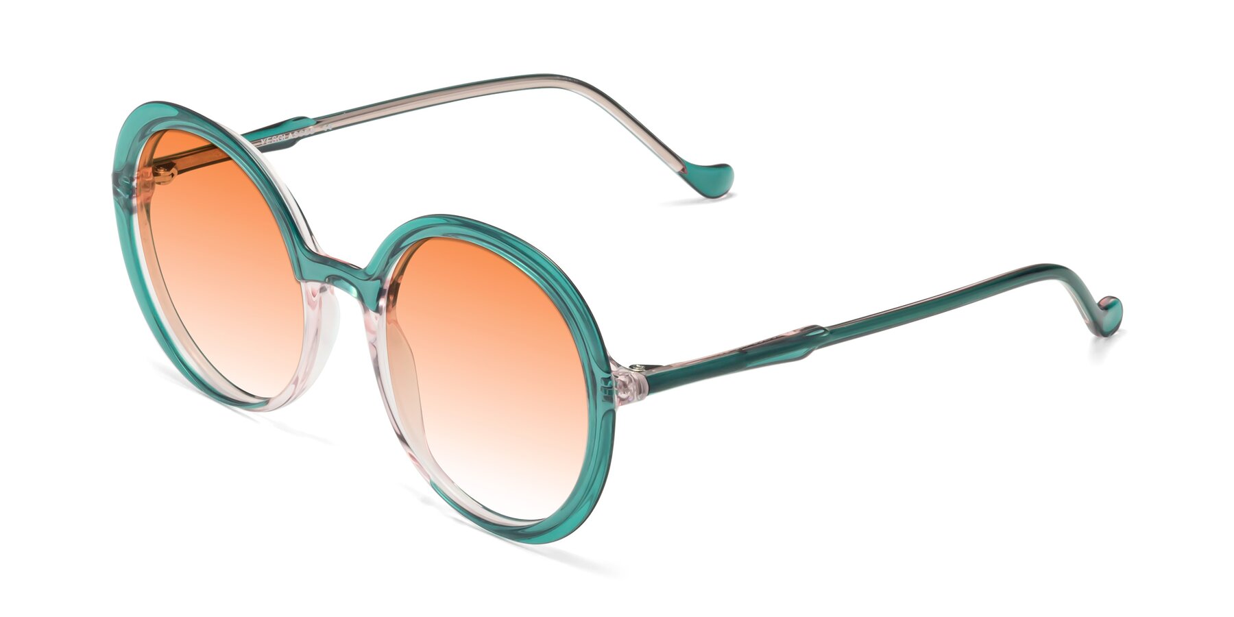 Angle of 1471 in Green with Orange Gradient Lenses