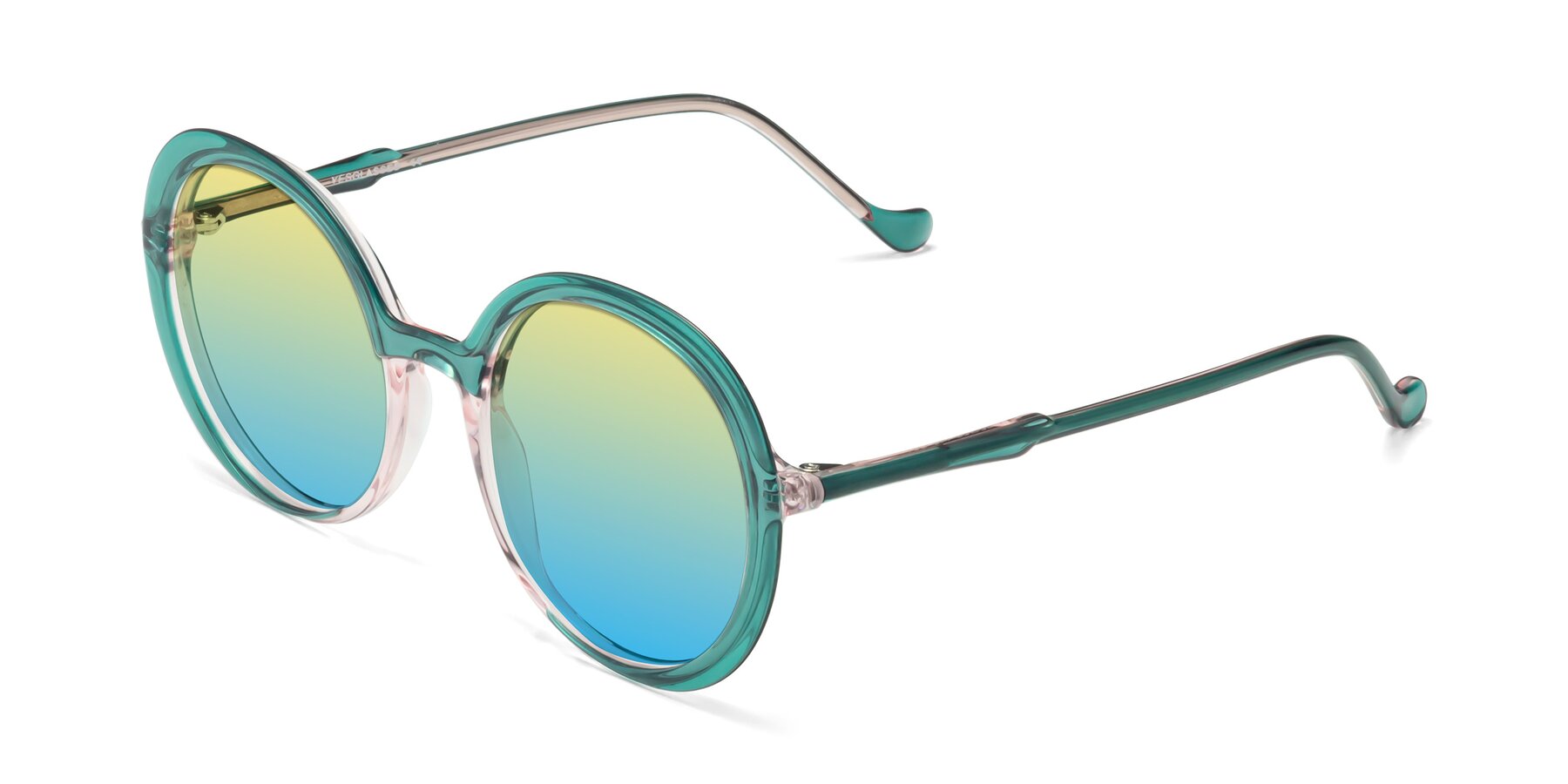 Angle of 1471 in Green with Yellow / Blue Gradient Lenses