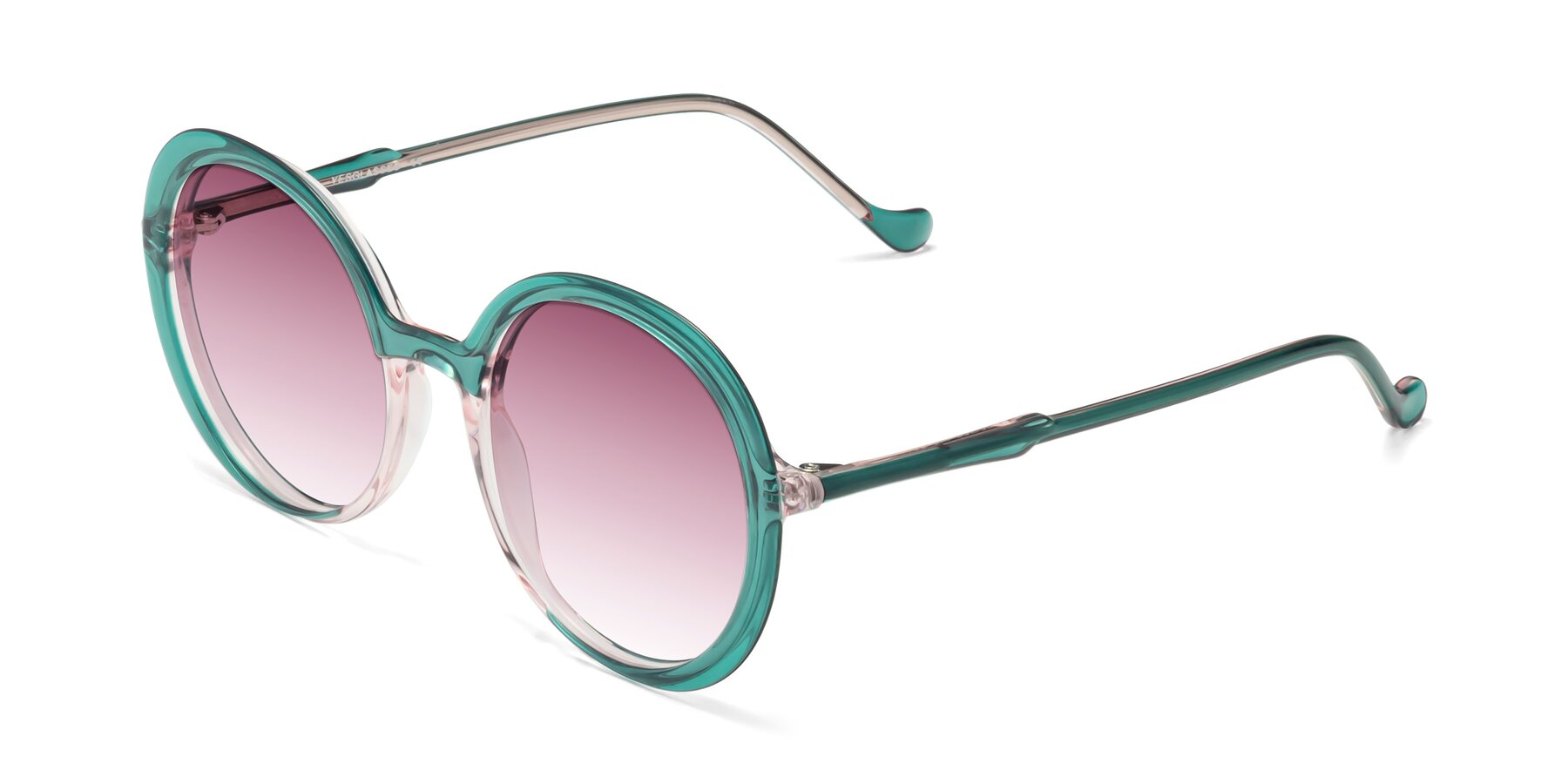 Angle of 1471 in Green with Wine Gradient Lenses