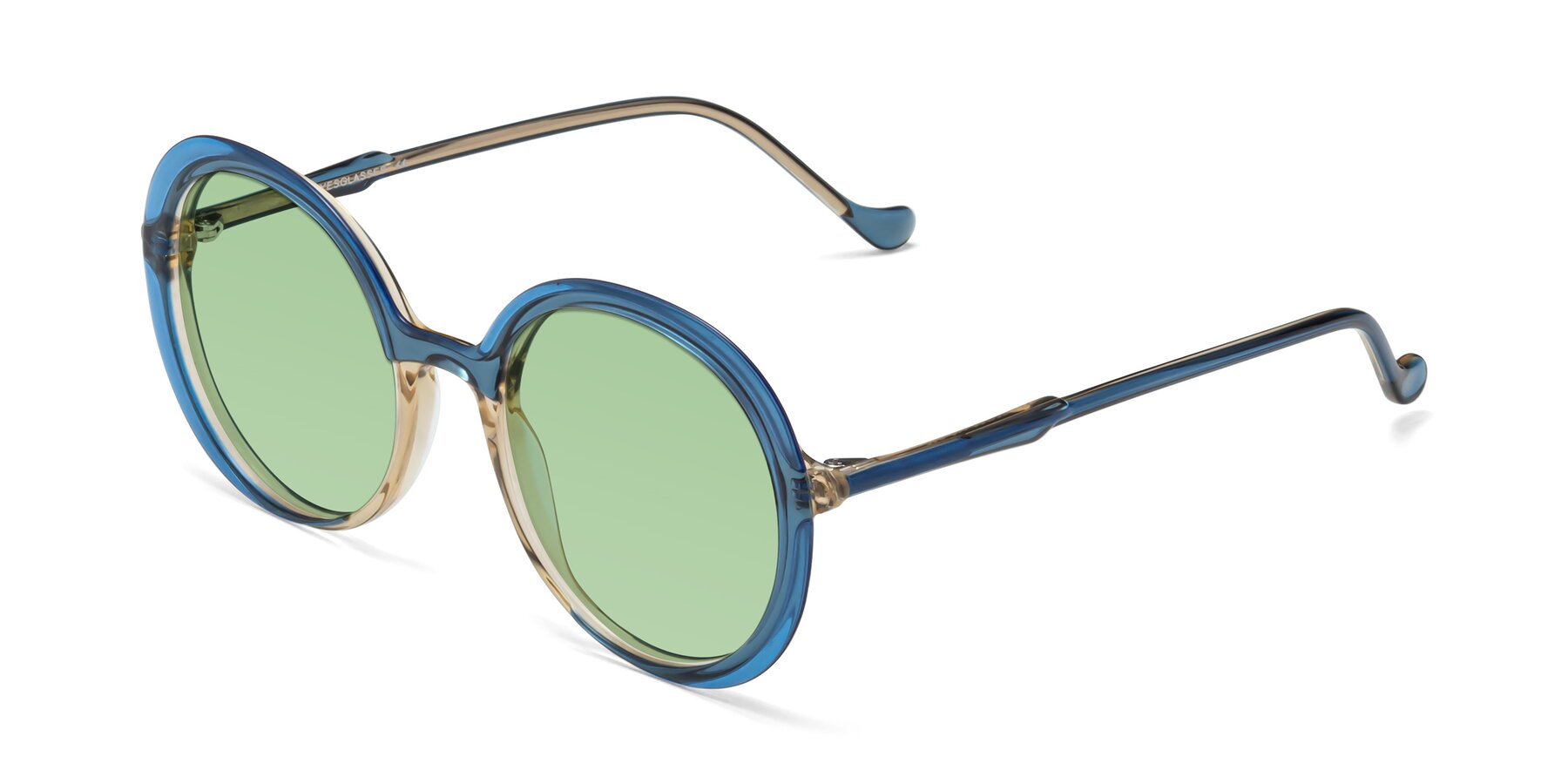Angle of 1471 in Blue with Medium Green Tinted Lenses