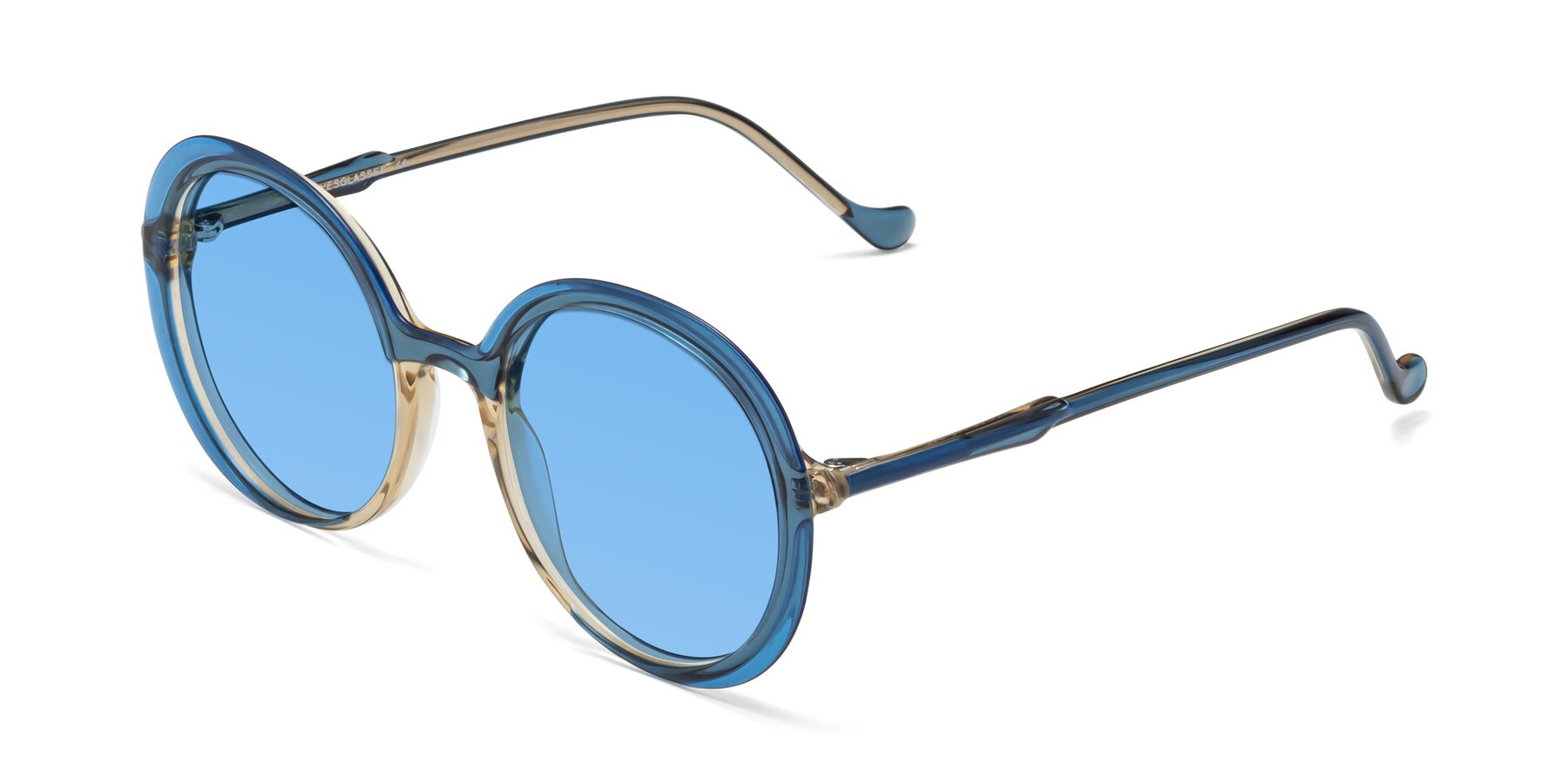Angle of 1471 in Blue with Medium Blue Tinted Lenses