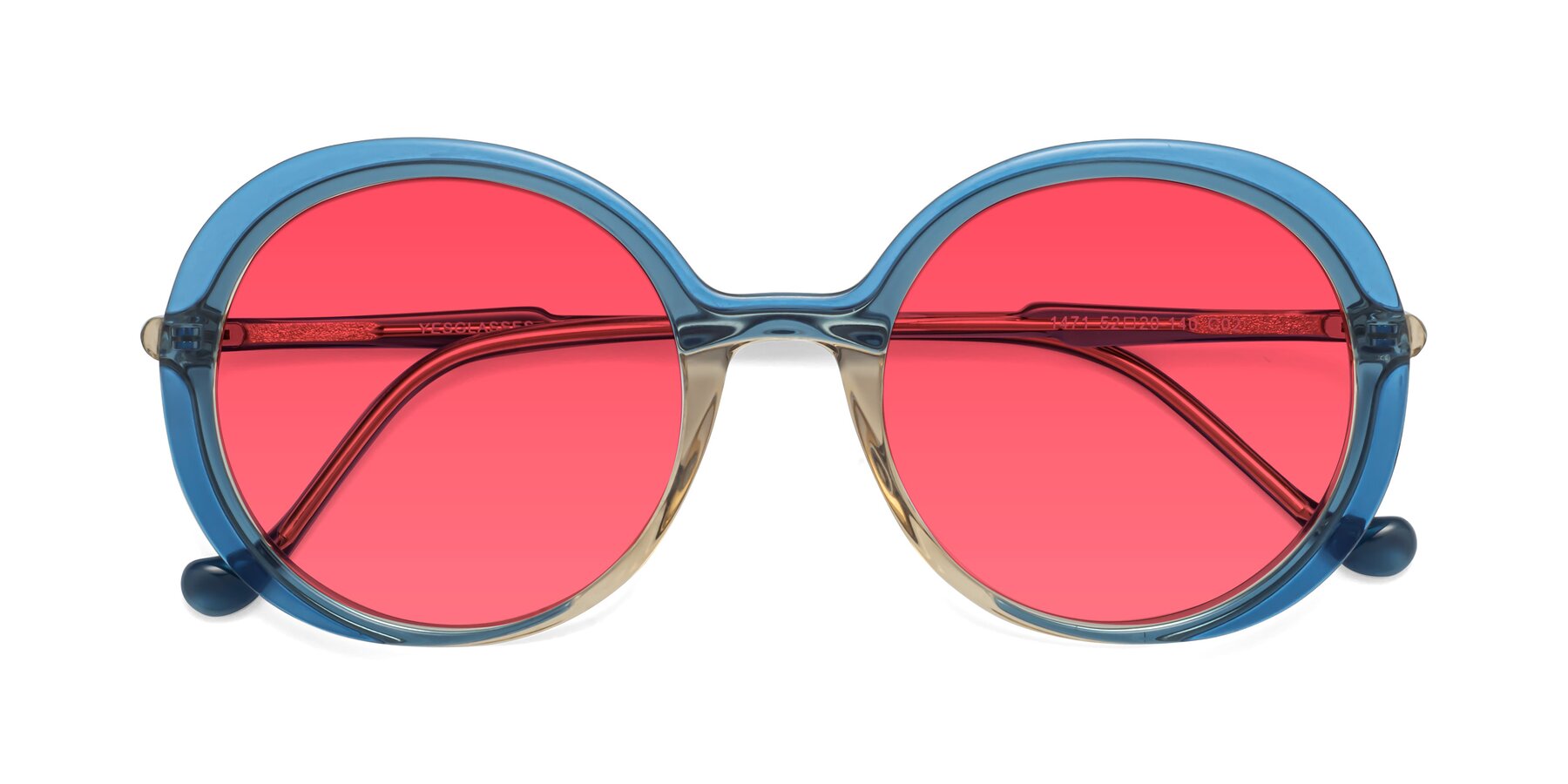 Folded Front of 1471 in Blue with Red Tinted Lenses