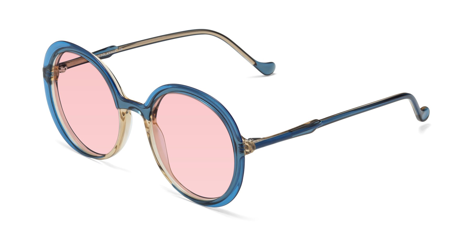 Angle of 1471 in Blue with Light Garnet Tinted Lenses