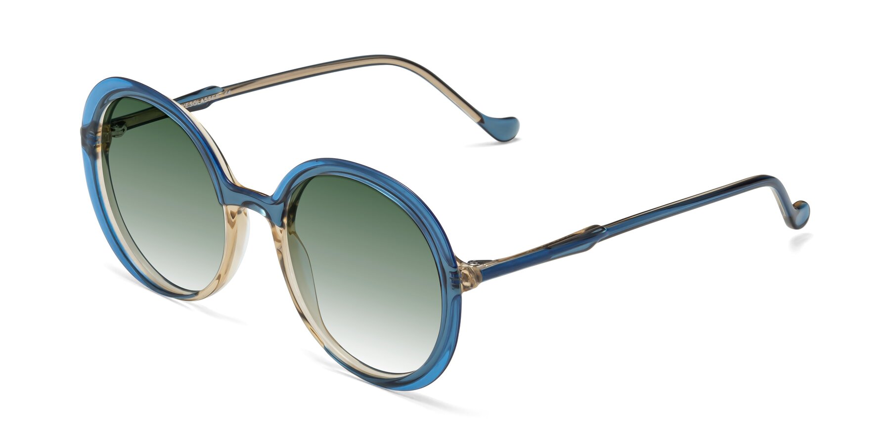 Angle of 1471 in Blue with Green Gradient Lenses