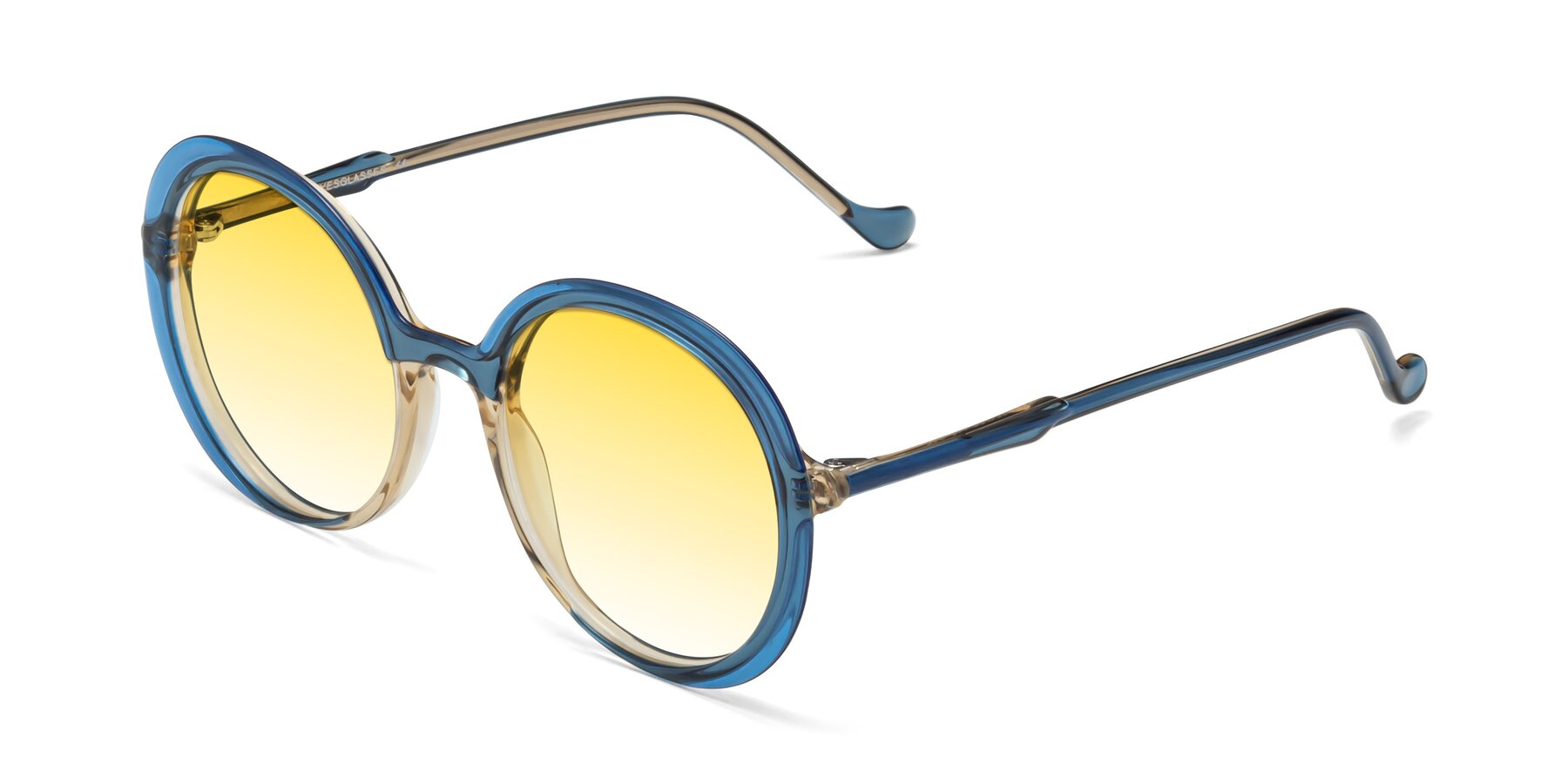 Angle of 1471 in Blue with Yellow Gradient Lenses