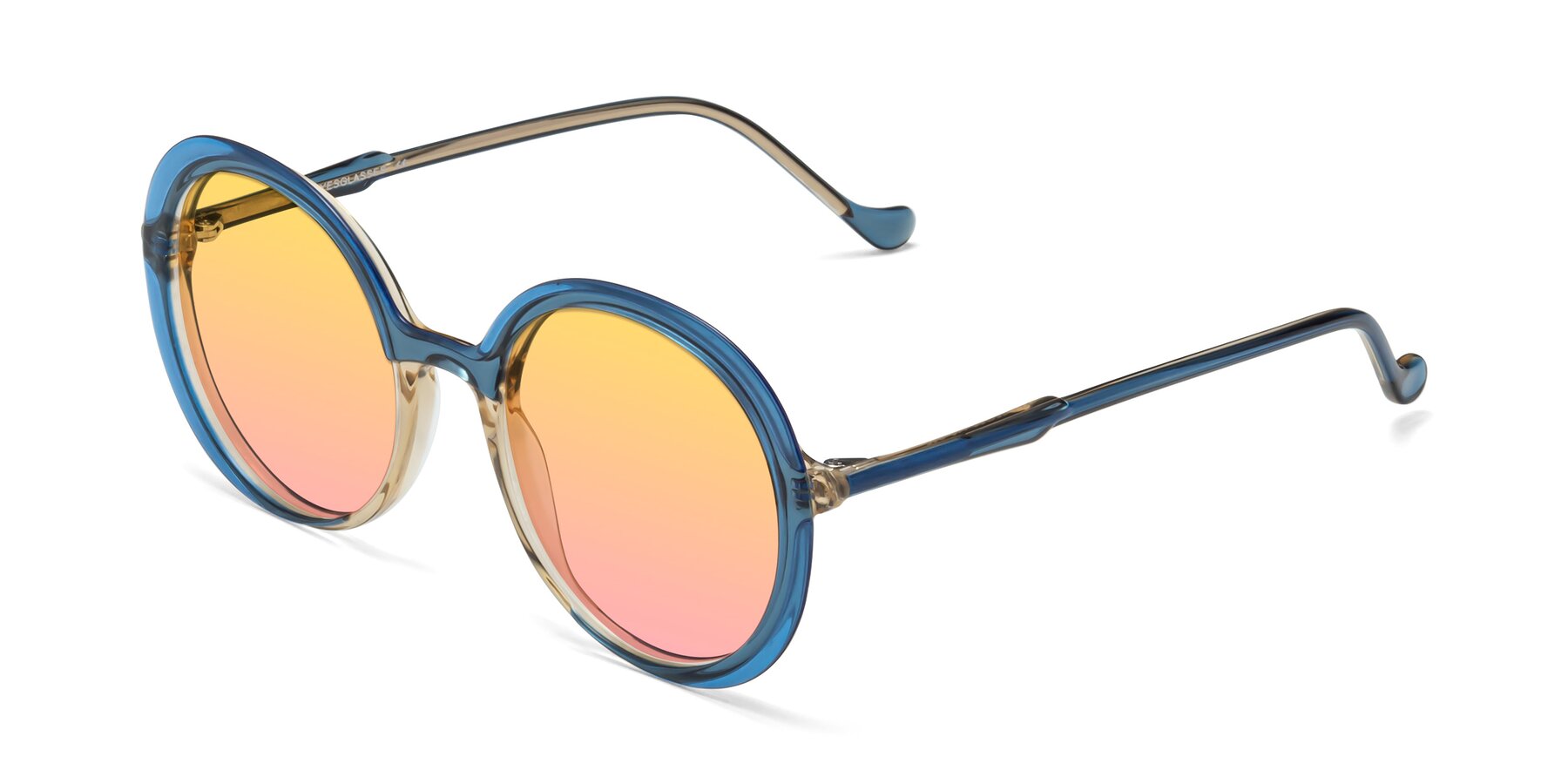 Angle of 1471 in Blue with Yellow / Pink Gradient Lenses