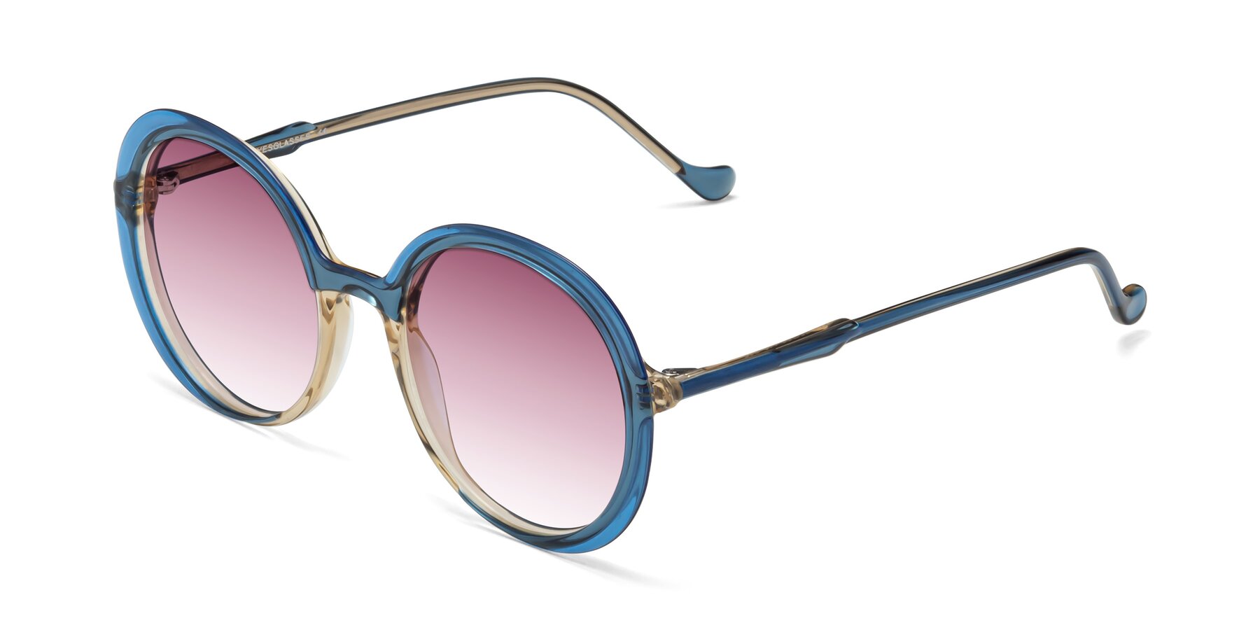 Angle of 1471 in Blue with Wine Gradient Lenses