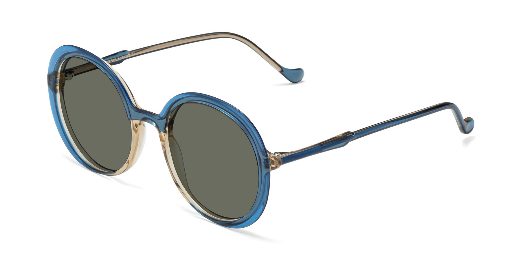 Angle of 1471 in Blue with Gray Polarized Lenses