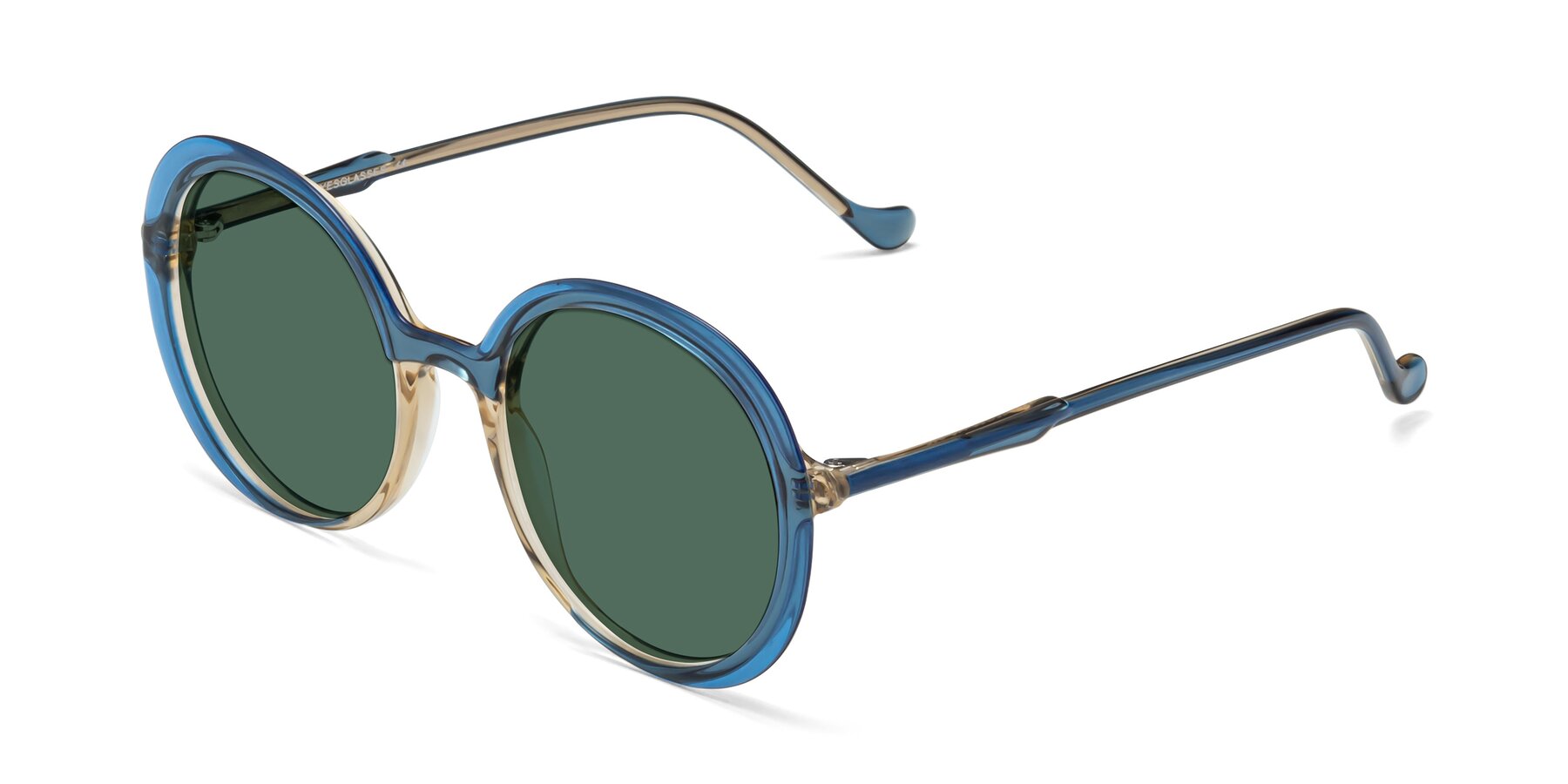 Angle of 1471 in Blue with Green Polarized Lenses