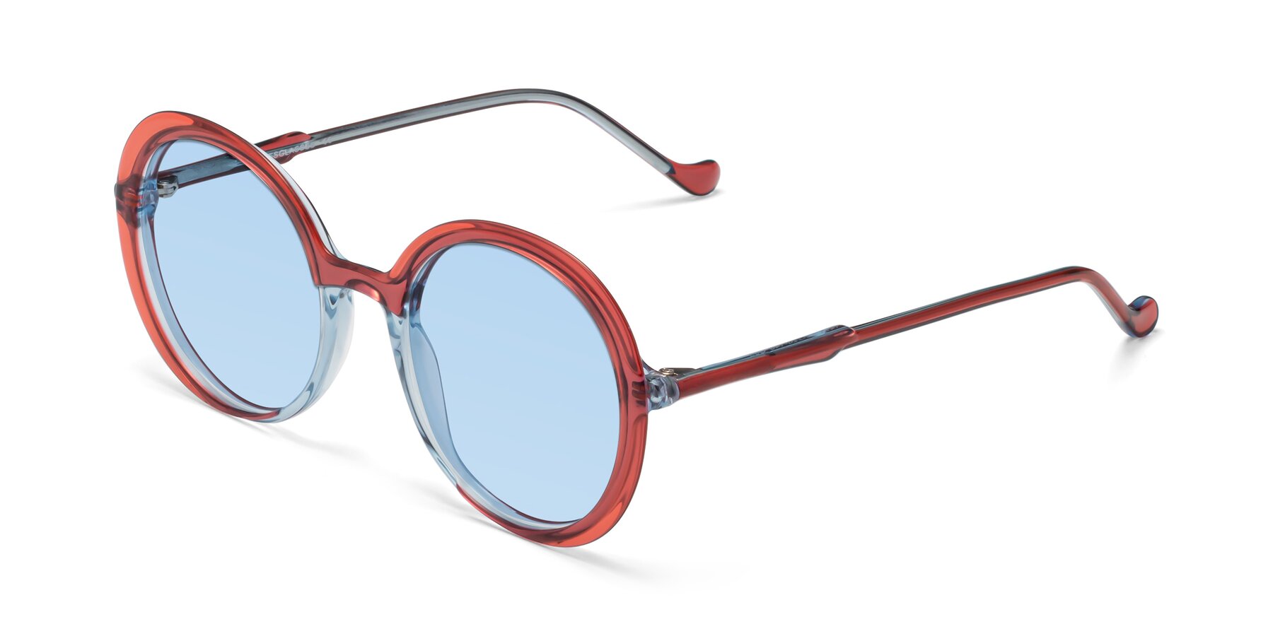 Angle of 1471 in Red with Light Blue Tinted Lenses