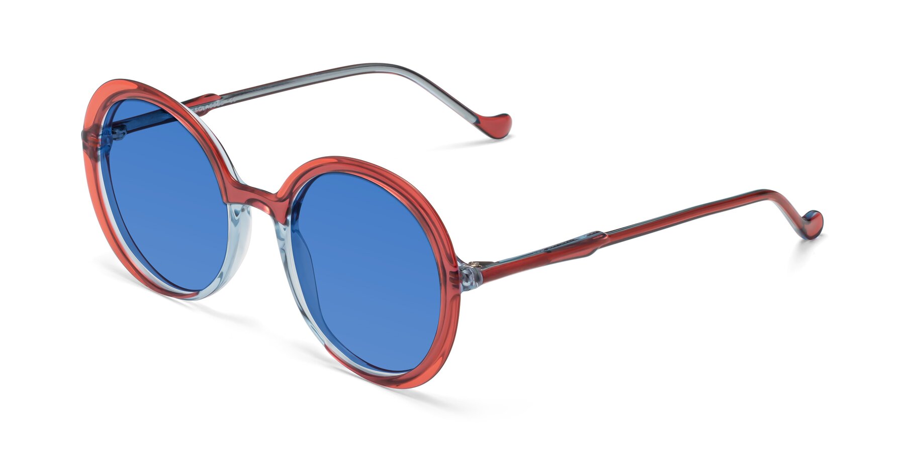 Angle of 1471 in Red with Blue Tinted Lenses