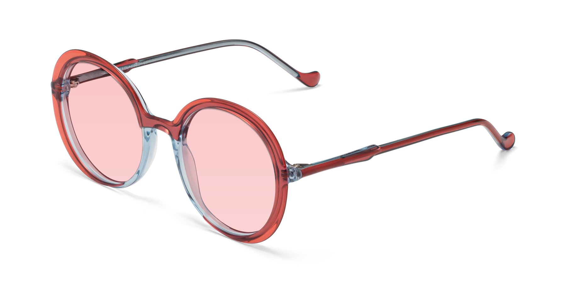 Angle of 1471 in Red with Light Garnet Tinted Lenses