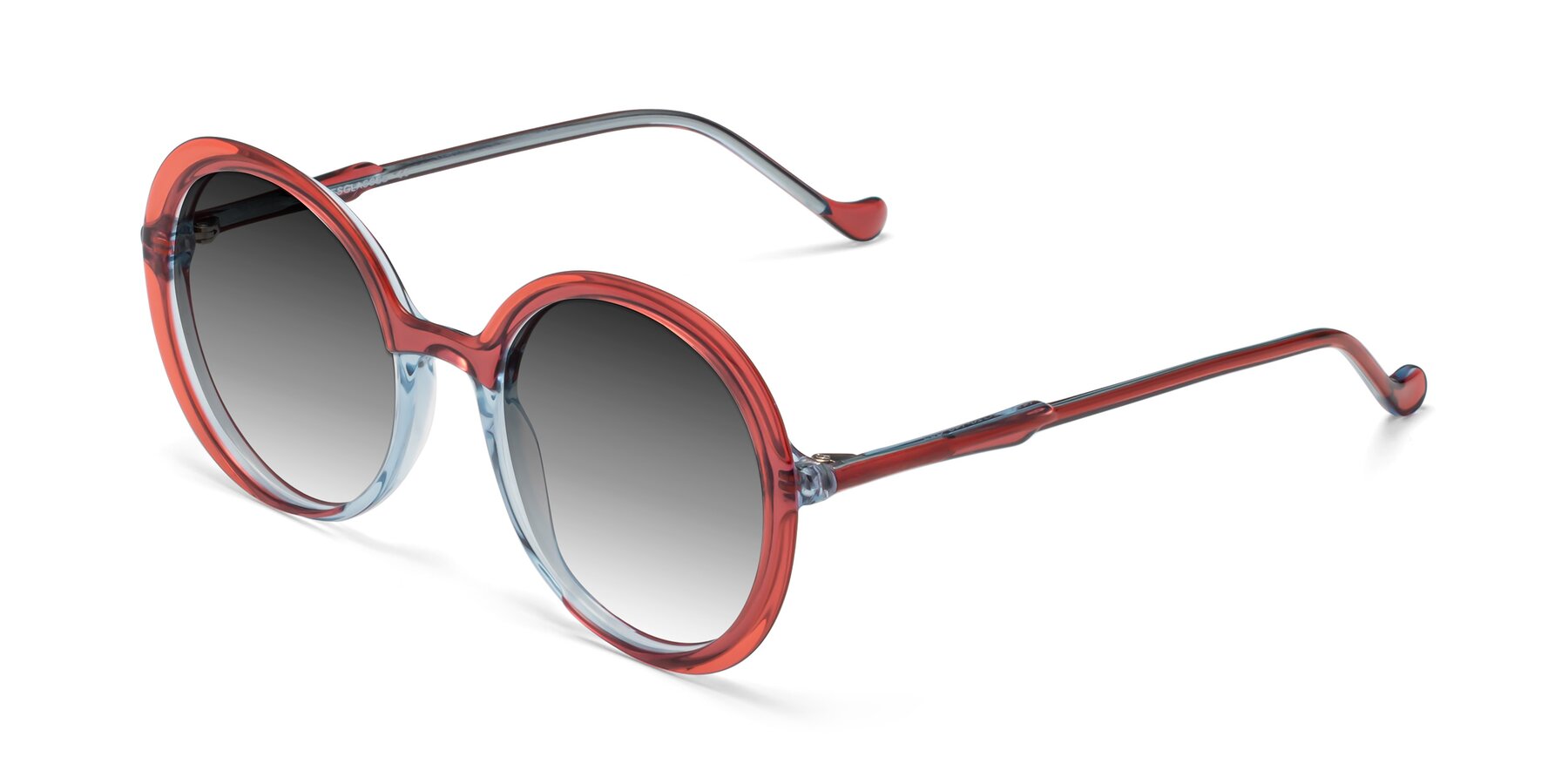 Angle of 1471 in Red with Gray Gradient Lenses