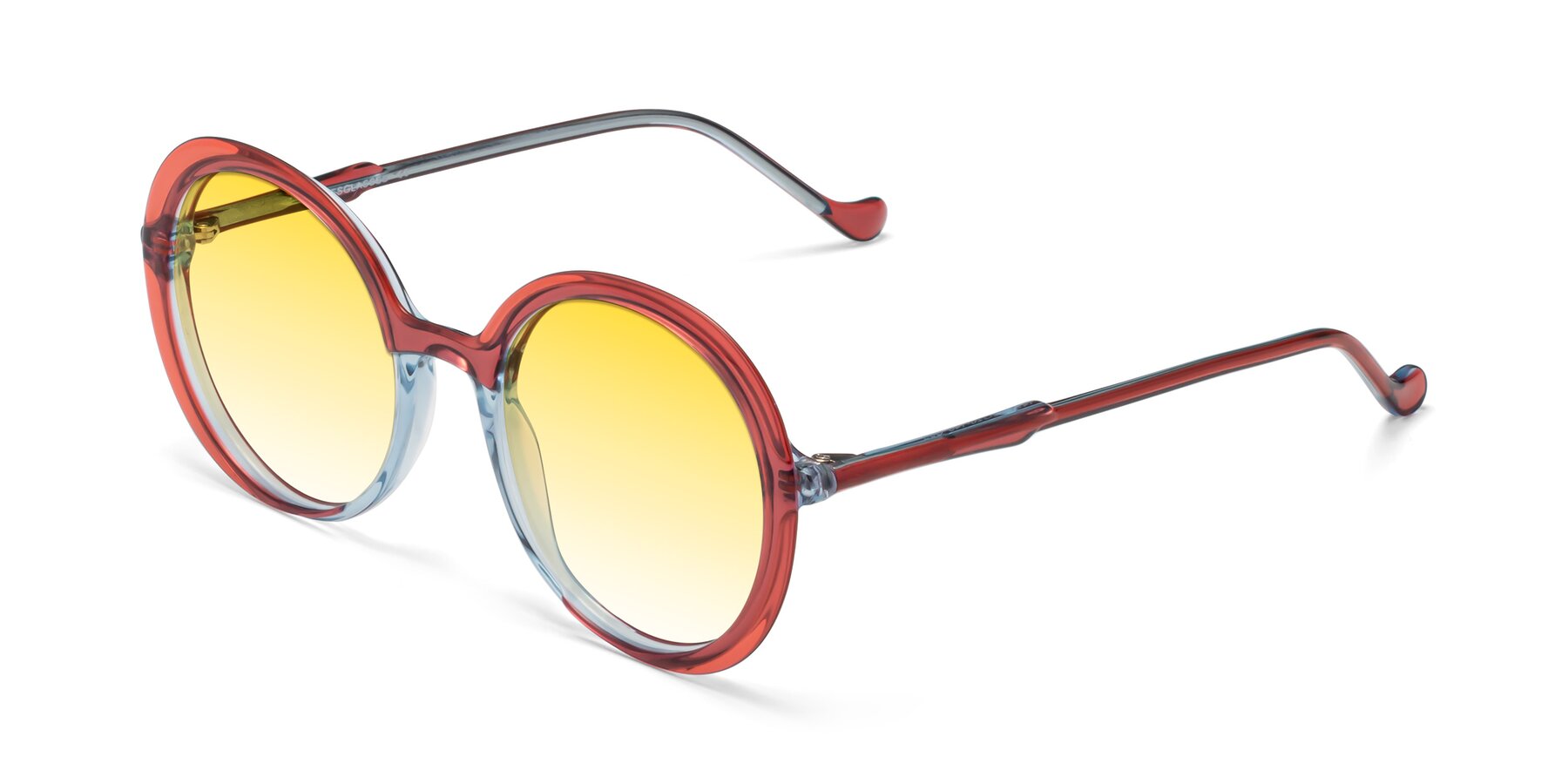 Angle of 1471 in Red with Yellow Gradient Lenses