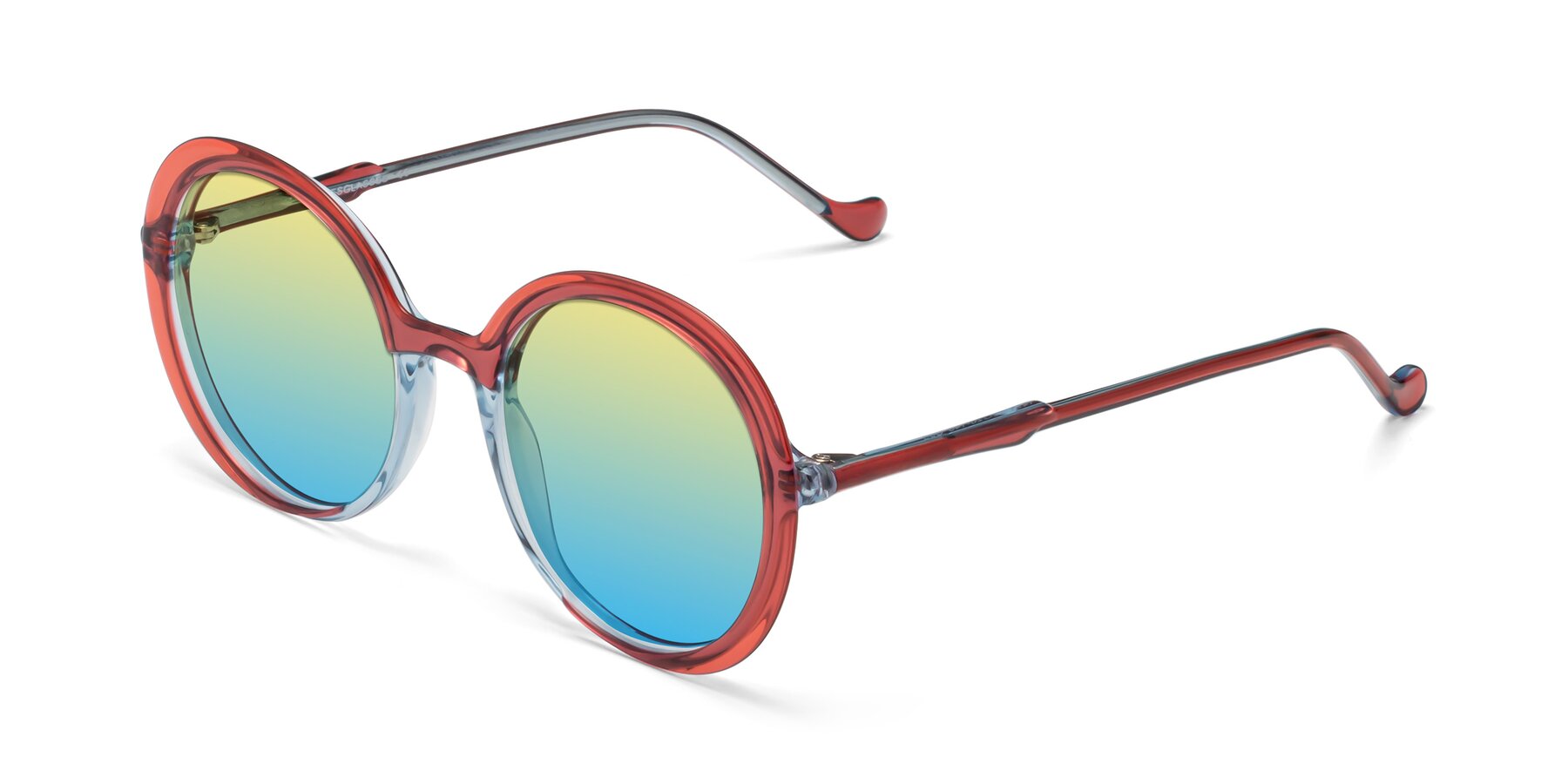 Angle of 1471 in Red with Yellow / Blue Gradient Lenses