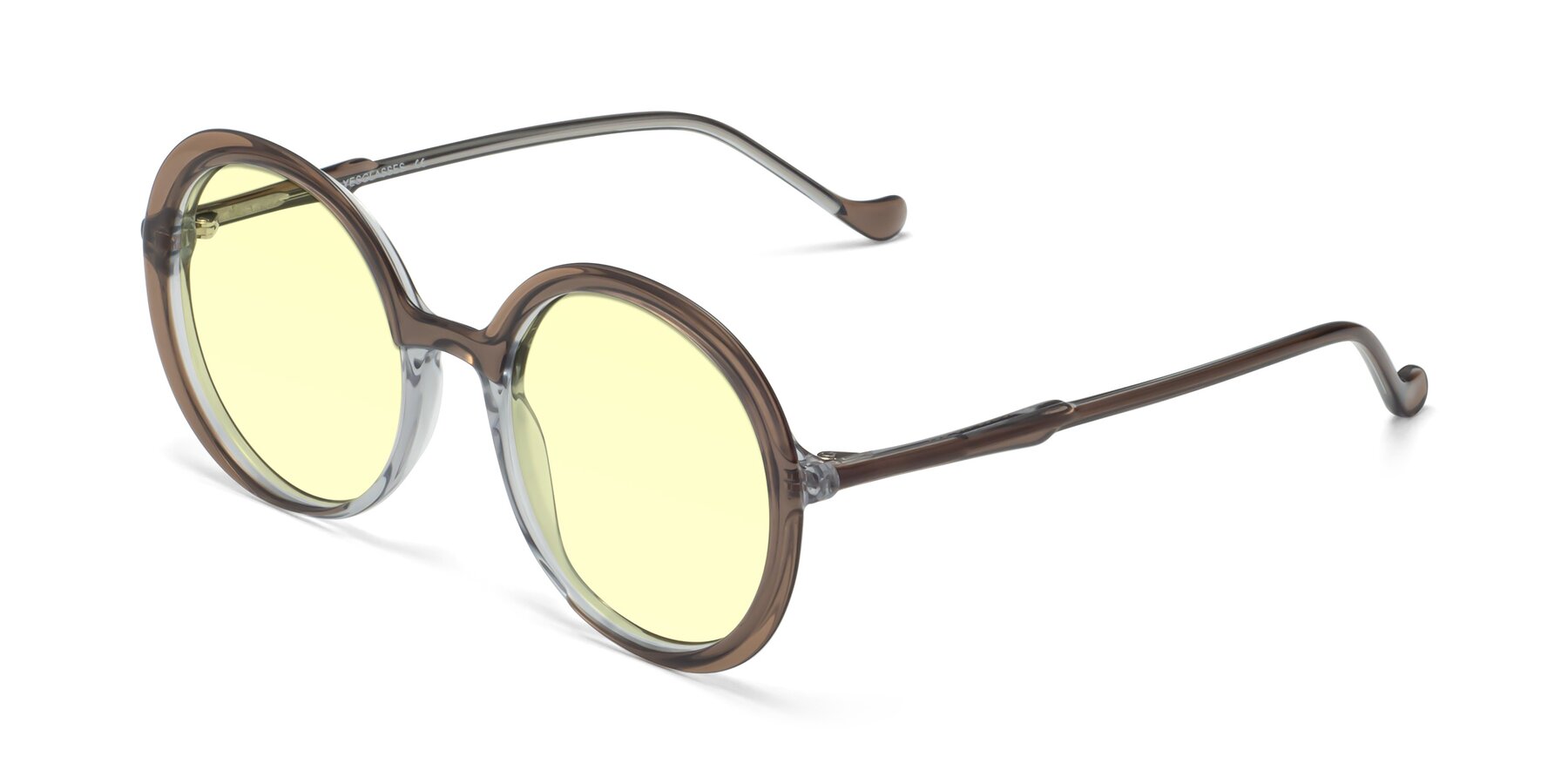 Angle of 1471 in Brown with Light Yellow Tinted Lenses