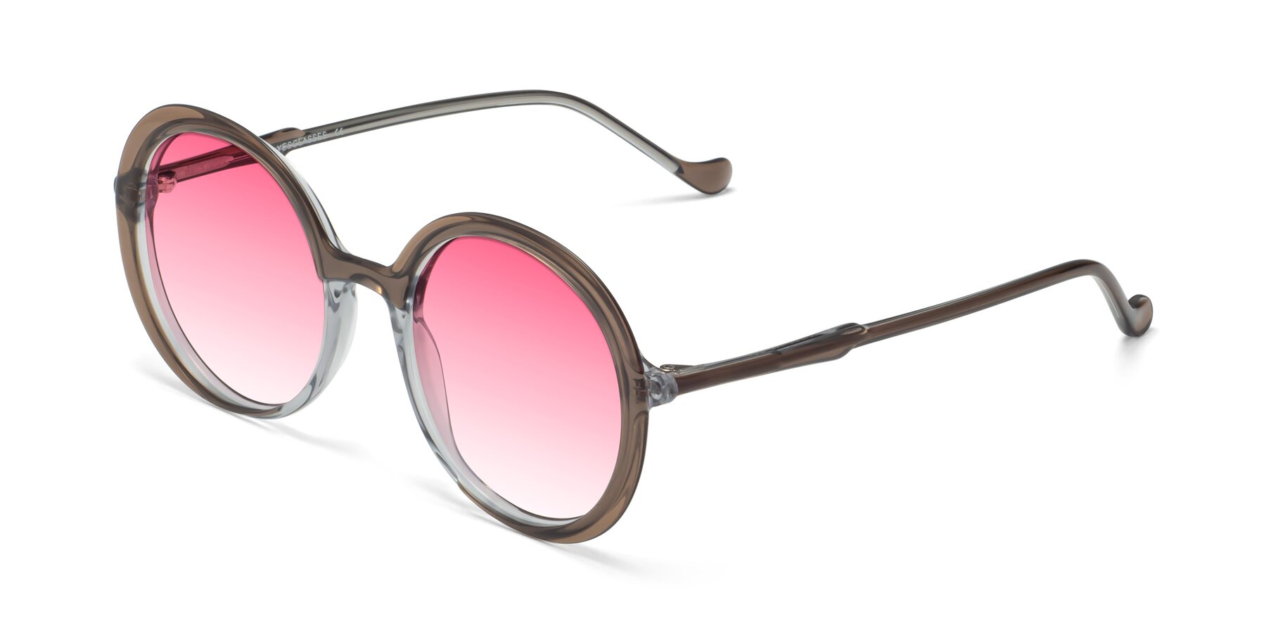 Angle of 1471 in Brown with Pink Gradient Lenses