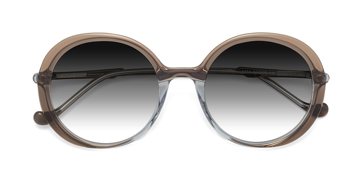 1471 - Brown Gradient Sunglasses