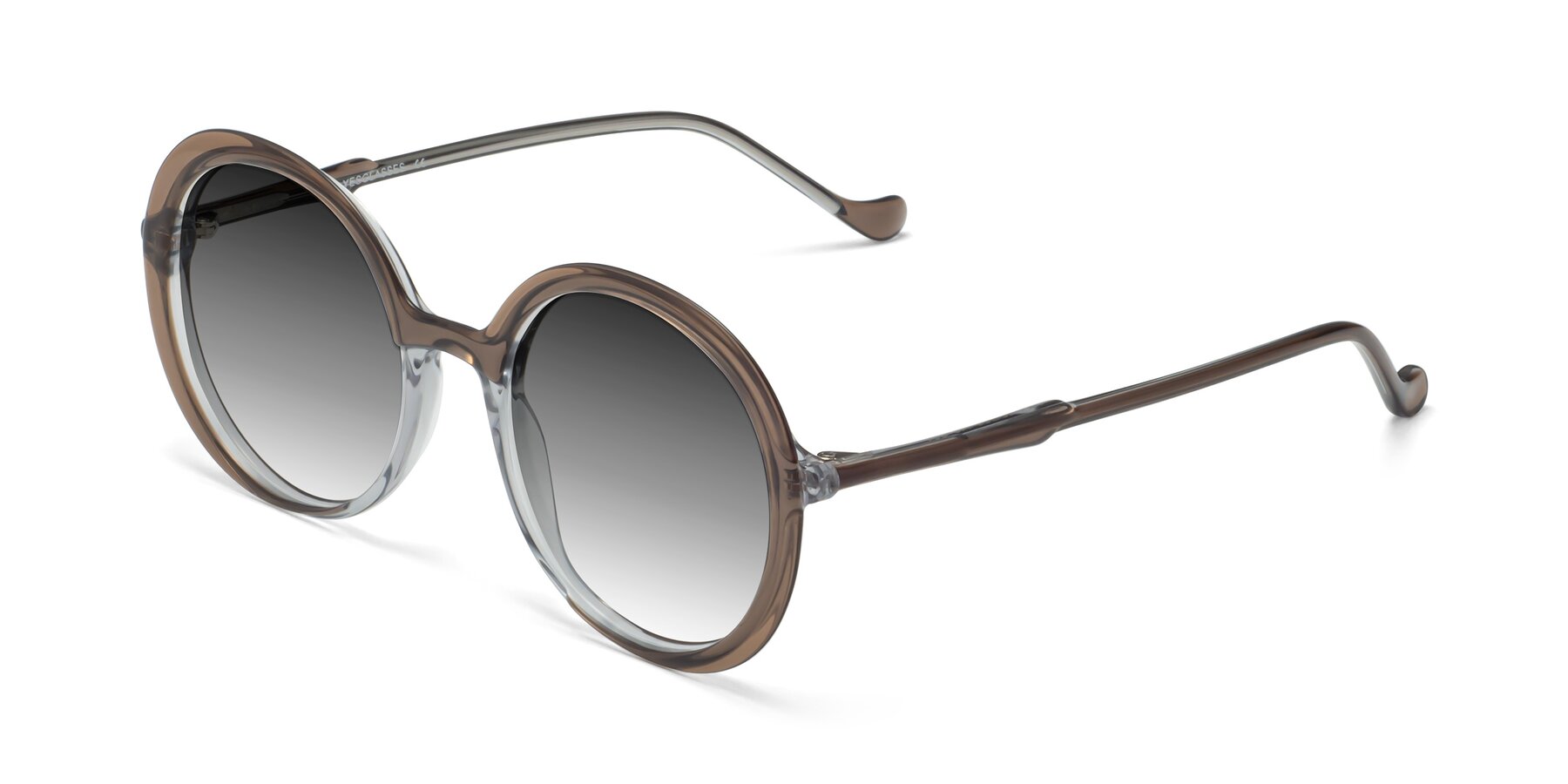 Angle of 1471 in Brown with Gray Gradient Lenses
