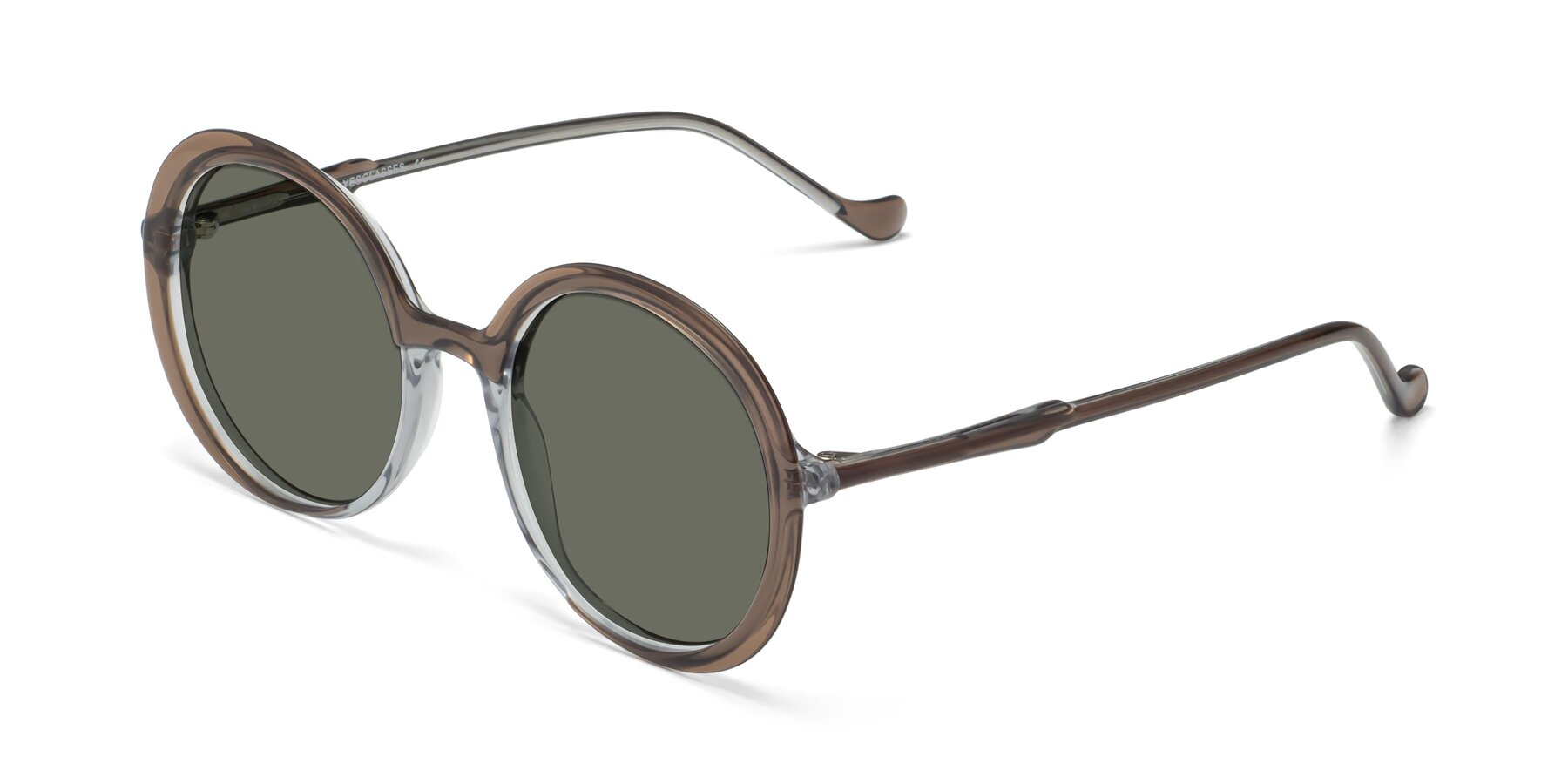 Angle of 1471 in Brown with Gray Polarized Lenses