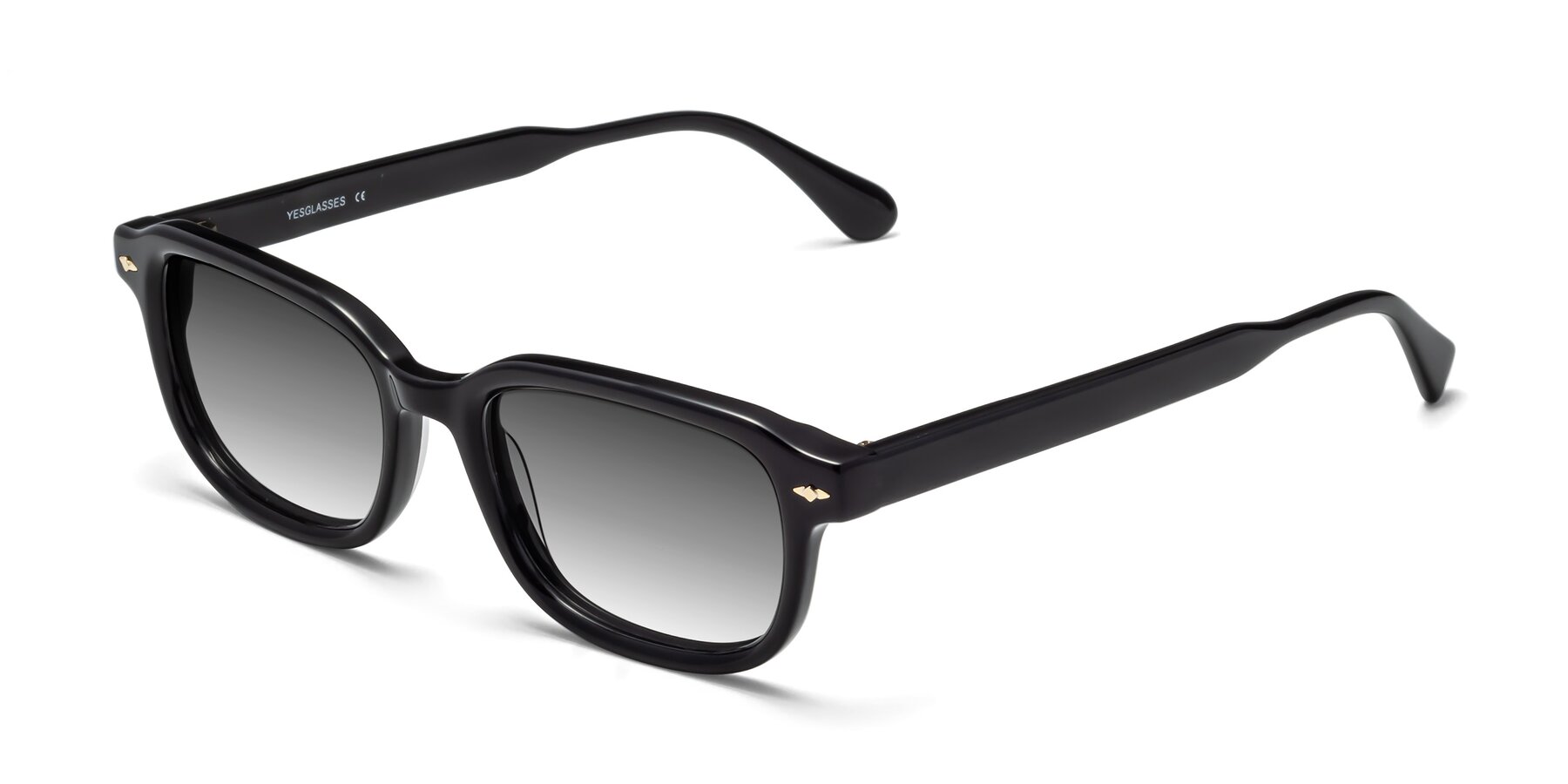 Angle of 1477 in Black with Gray Gradient Lenses