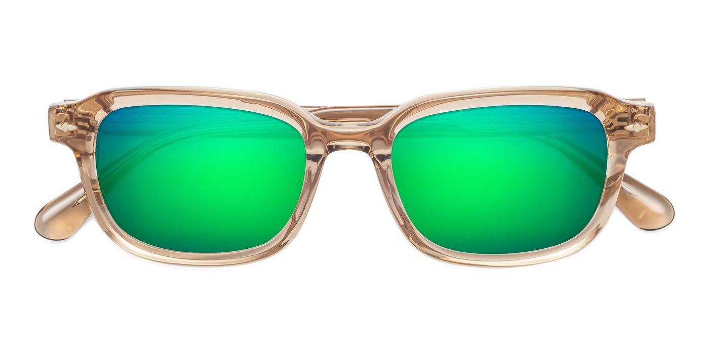 1477 - Caramel Flash Mirrored Sunglasses