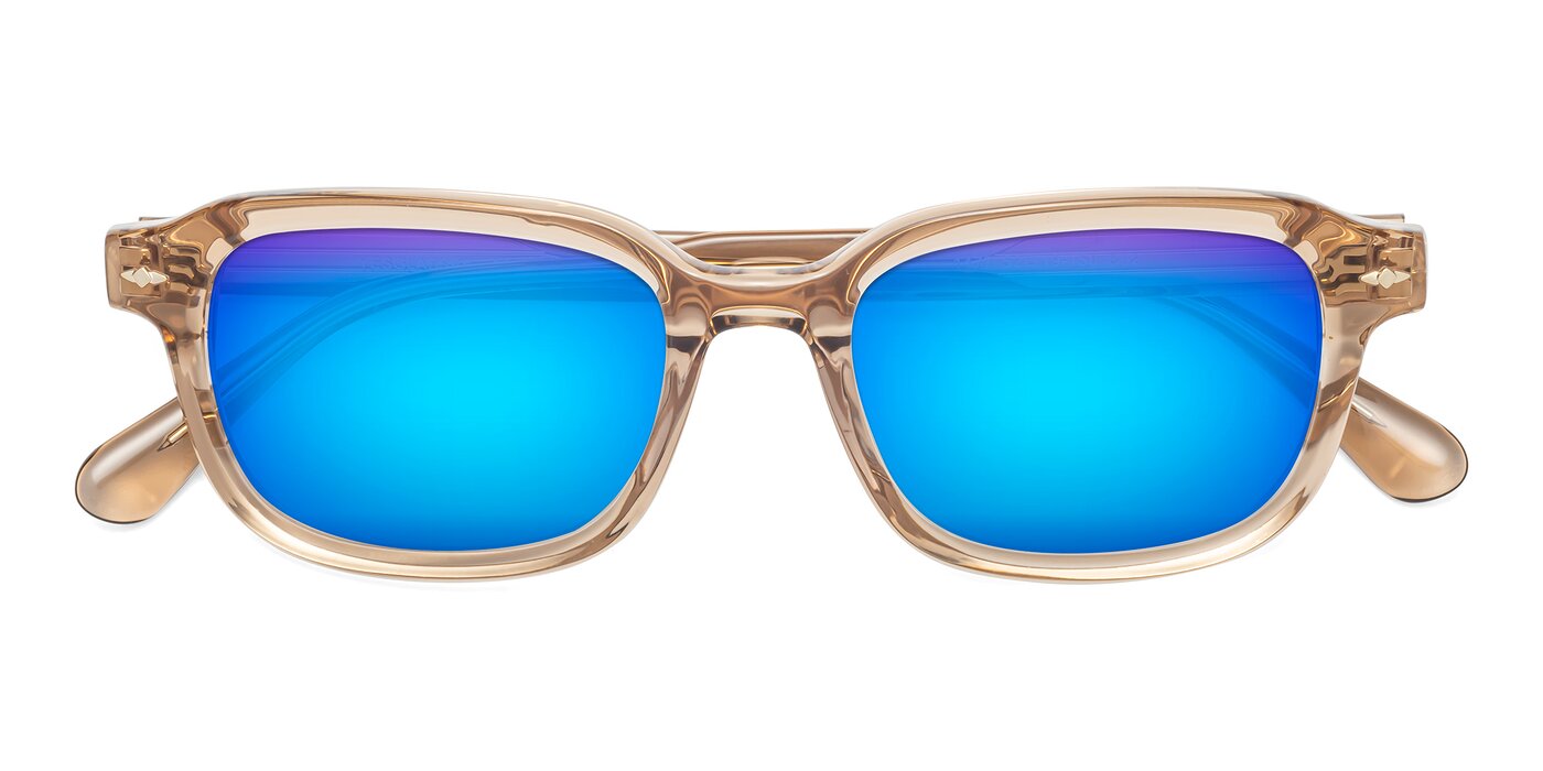 1477 - Caramel Flash Mirrored Sunglasses