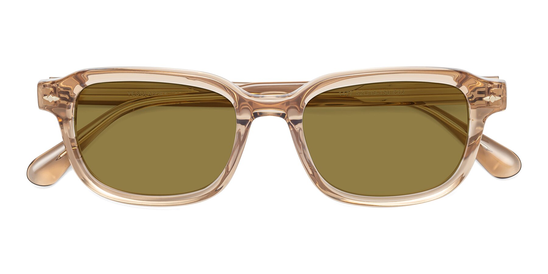 Folded Front of 1477 in Caramel with Brown Polarized Lenses