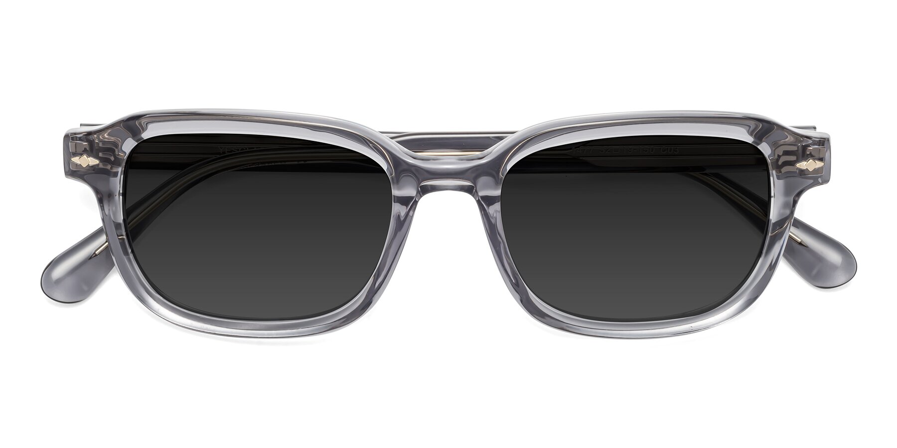 Folded Front of 1477 in Gray with Gray Polarized TAC Lenses