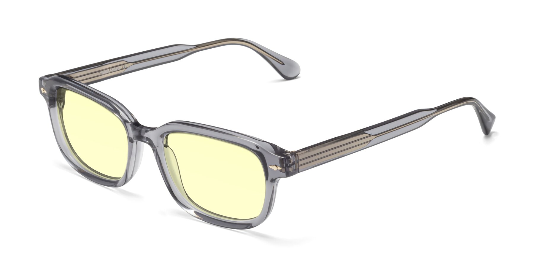 Angle of 1477 in Gray with Light Yellow Tinted Lenses