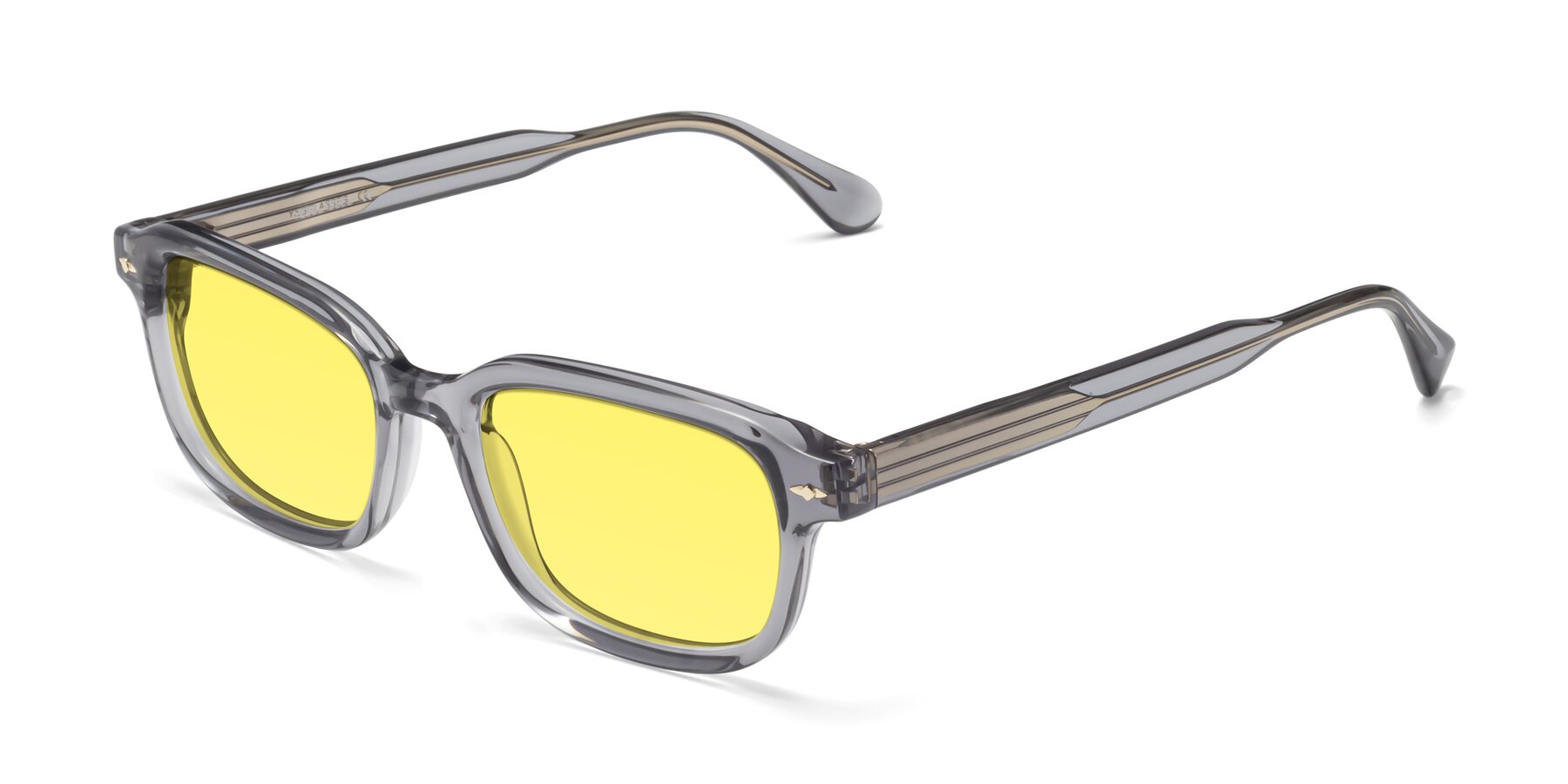 Angle of 1477 in Gray with Medium Yellow Tinted Lenses