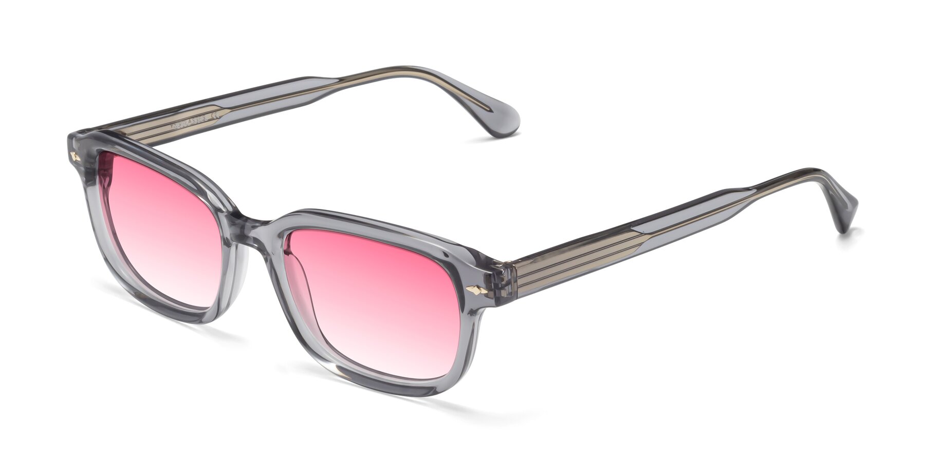 Angle of 1477 in Gray with Pink Gradient Lenses
