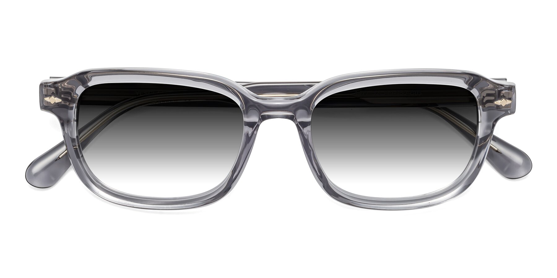 Folded Front of 1477 in Gray with Gray Gradient Lenses