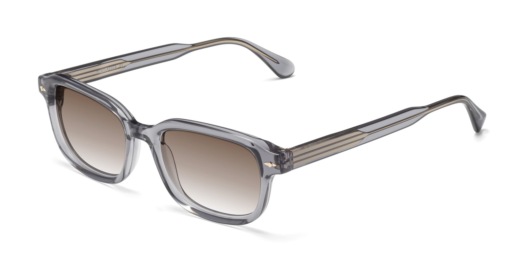 Angle of 1477 in Gray with Brown Gradient Lenses
