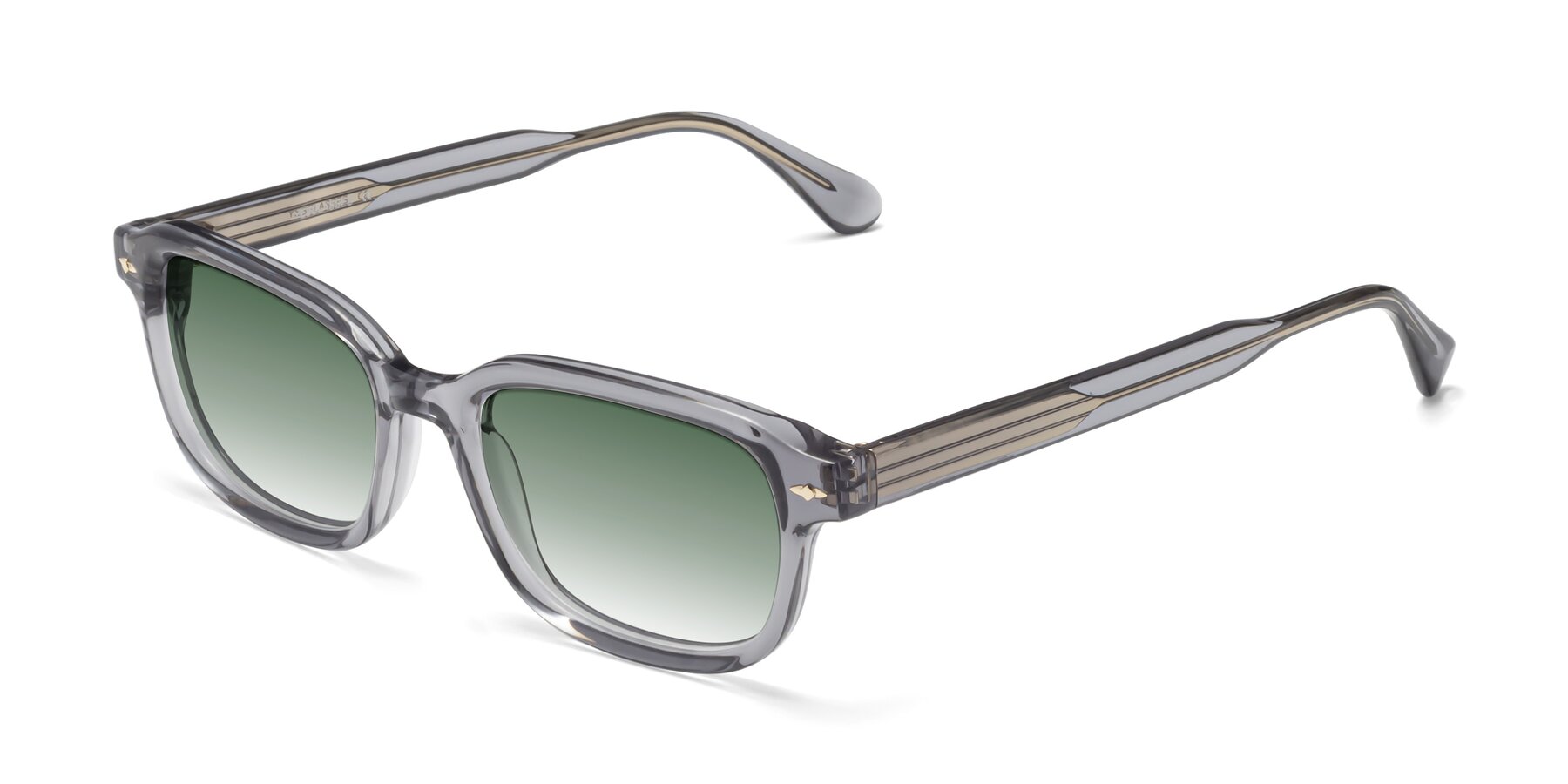 Angle of 1477 in Gray with Green Gradient Lenses