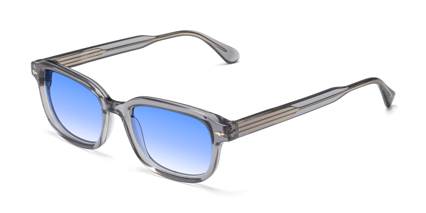 Angle of 1477 in Gray with Blue Gradient Lenses