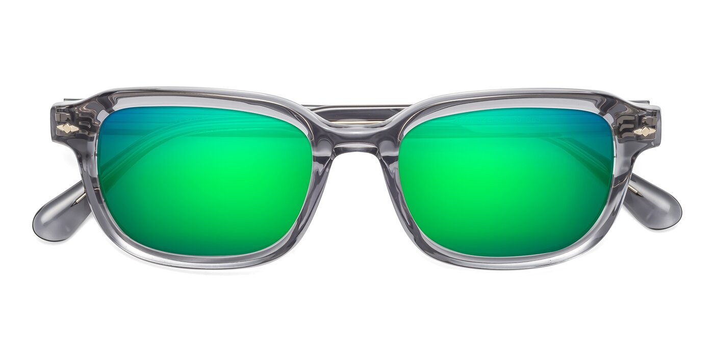 1477 - Gray Flash Mirrored Sunglasses