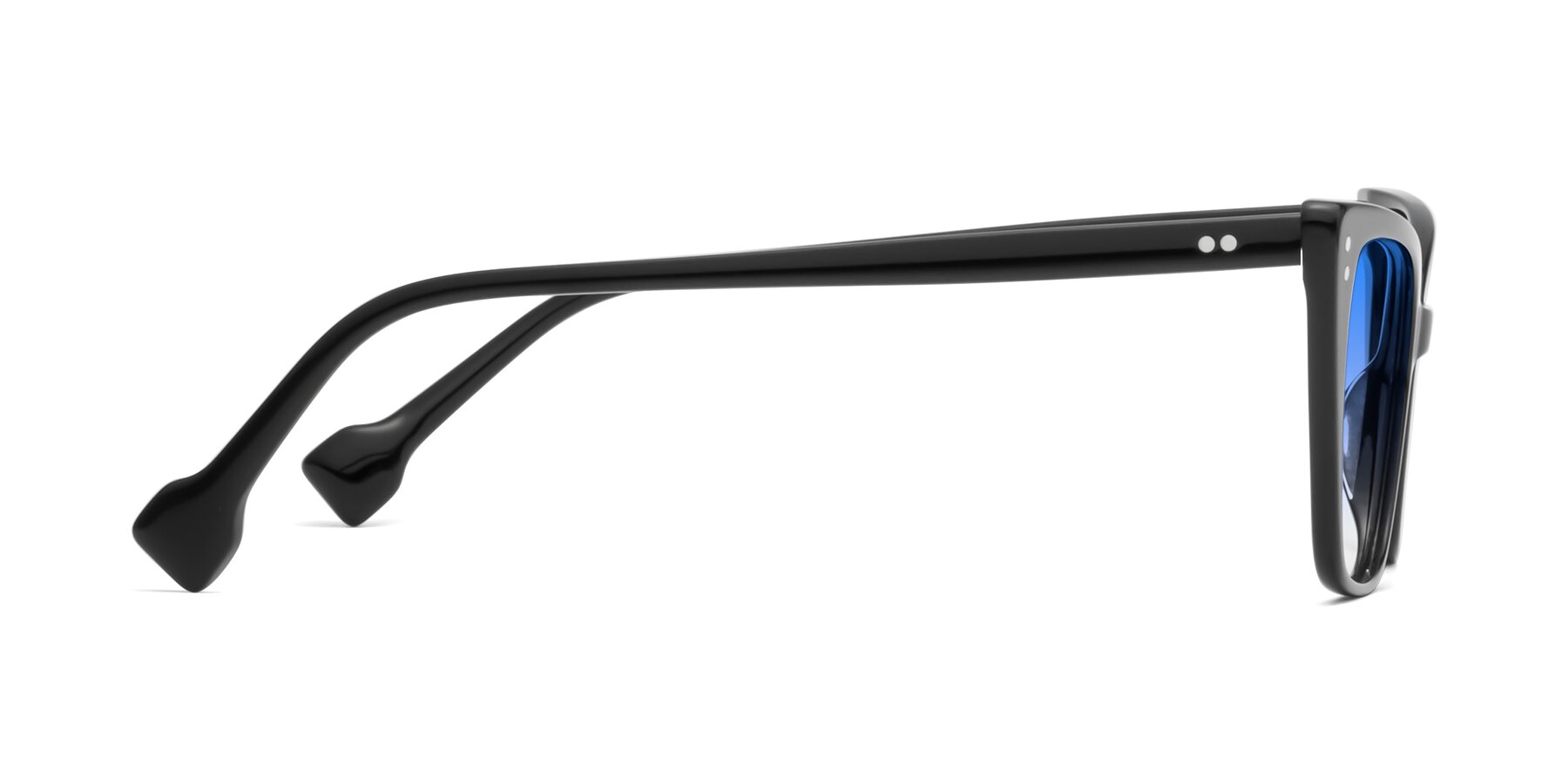 Side of 1491 in Black with Blue Gradient Lenses