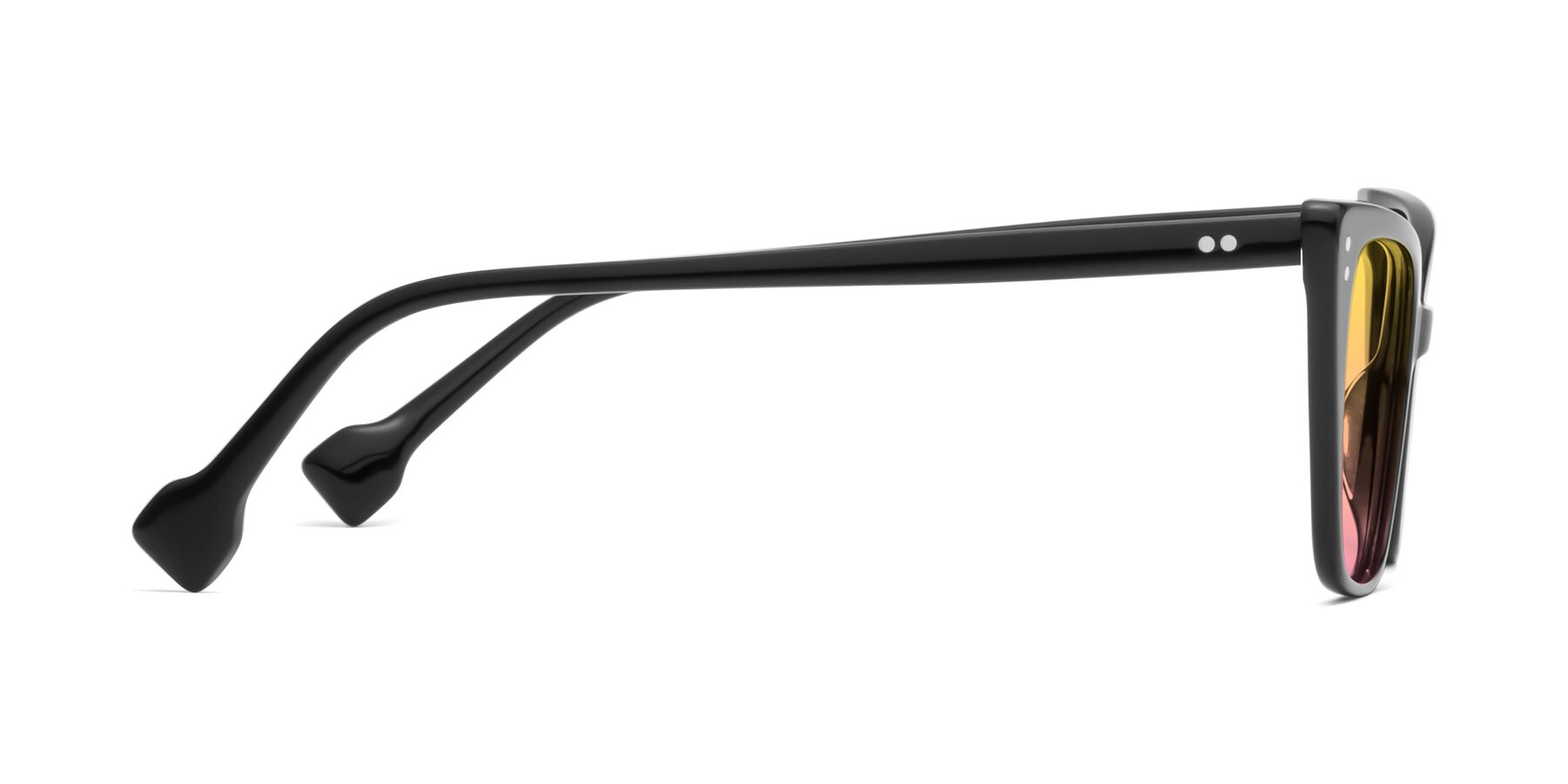 Side of 1491 in Black with Yellow / Pink Gradient Lenses
